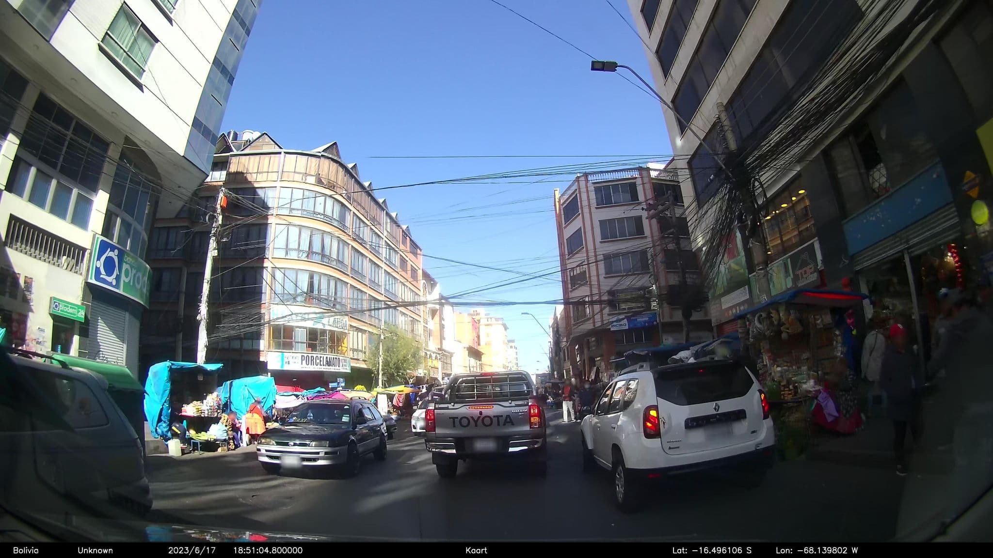 Street view near Sajama Hotel, La Paz