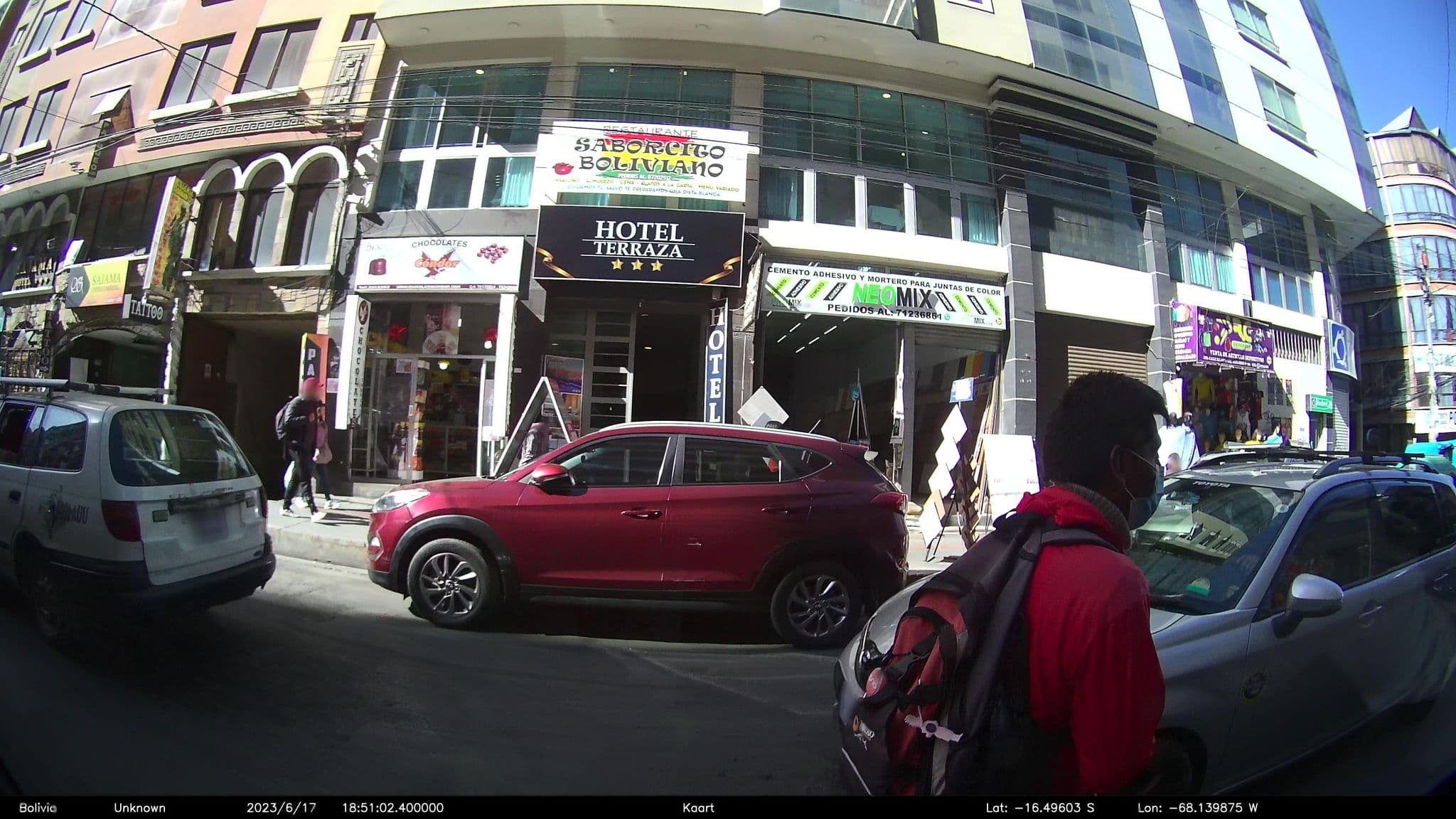 Street view near Hostal Glorja, La Paz — © kaart_2 (CC BY-SA · Mapillary)