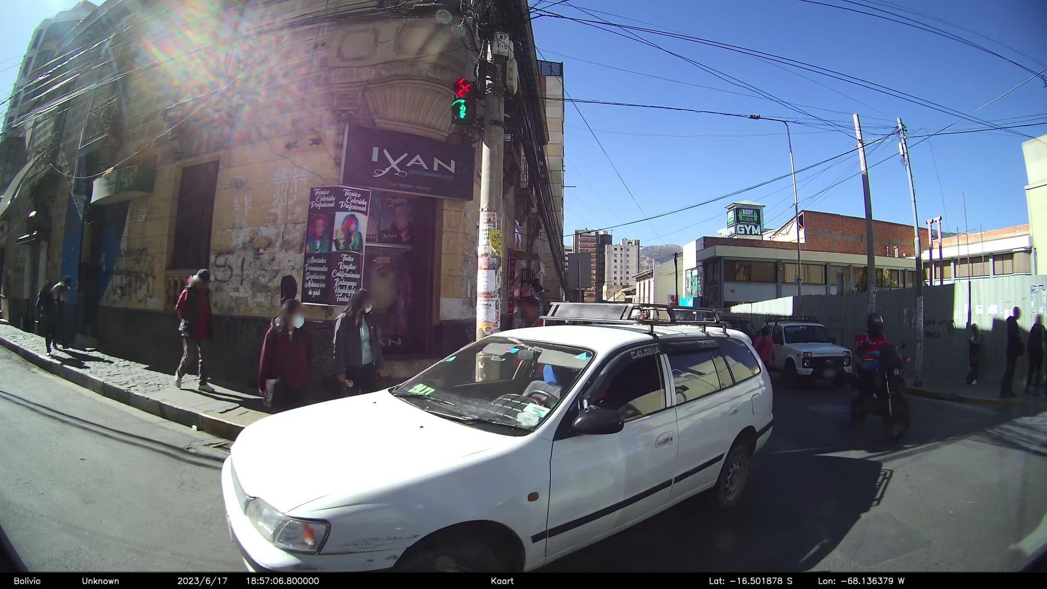 Street view near Hostal Melody, La Paz