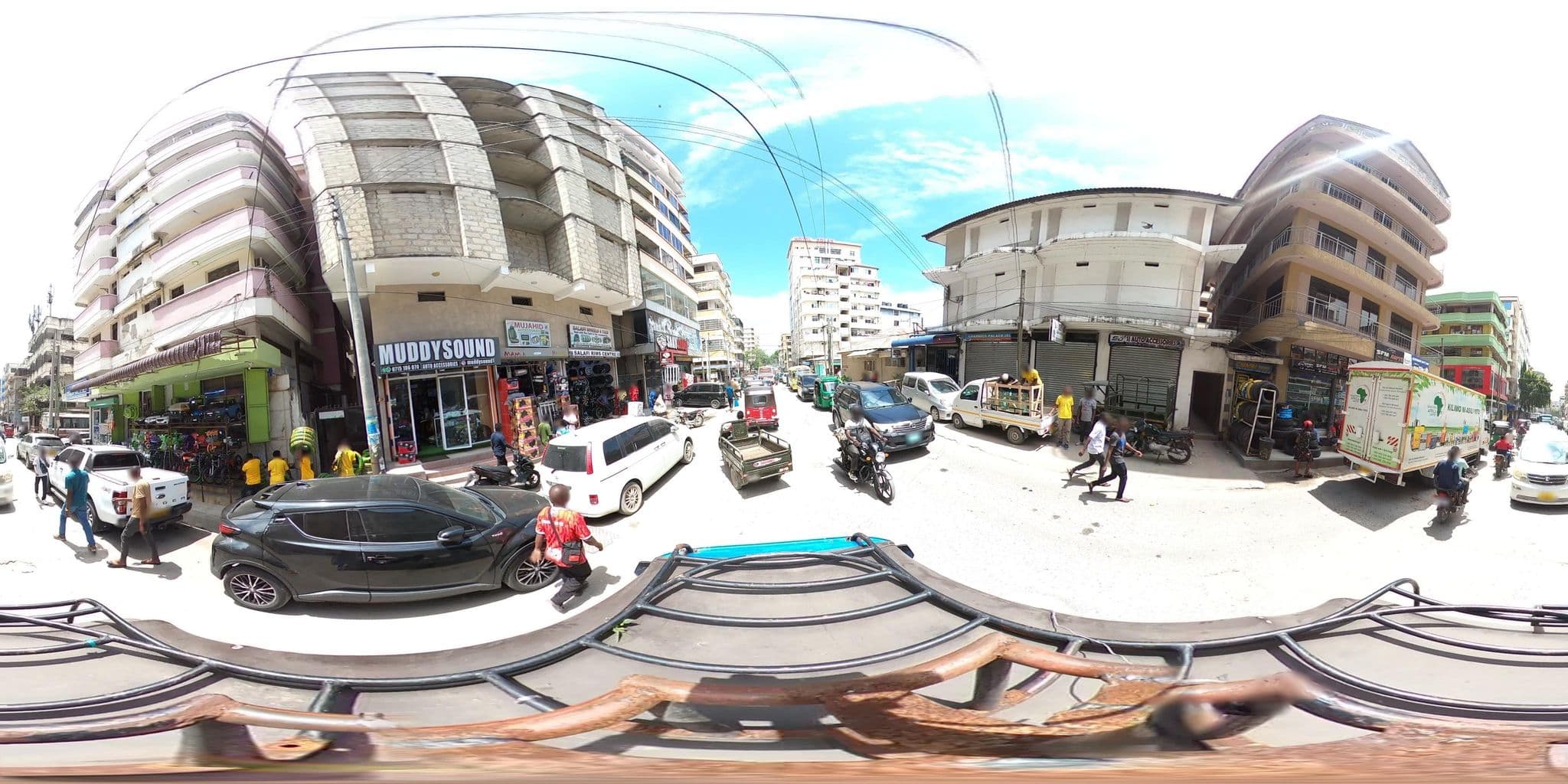 Street view near New Yue Tan Hotel, Dar es Salaam — © OMDTZ1 (CC BY-SA · Mapillary)