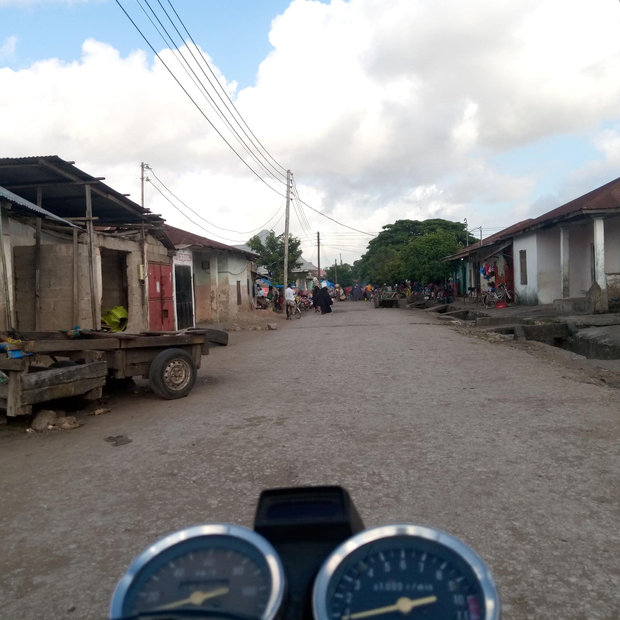 Street view near Mbezi guest house, Tanga