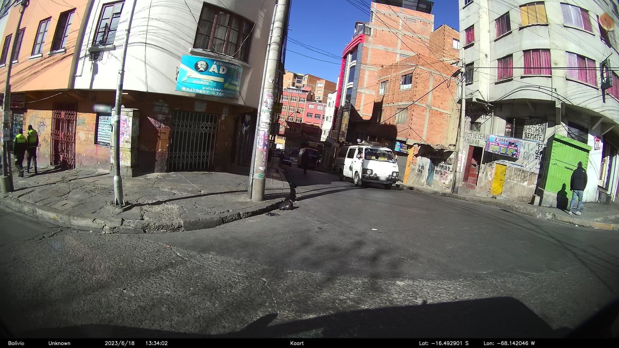 Street view near Hostal Huanacu, La Paz