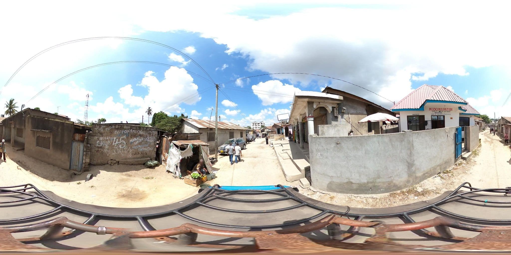 Street view near Mirambo Pub and Guest House, Dar es Salaam
