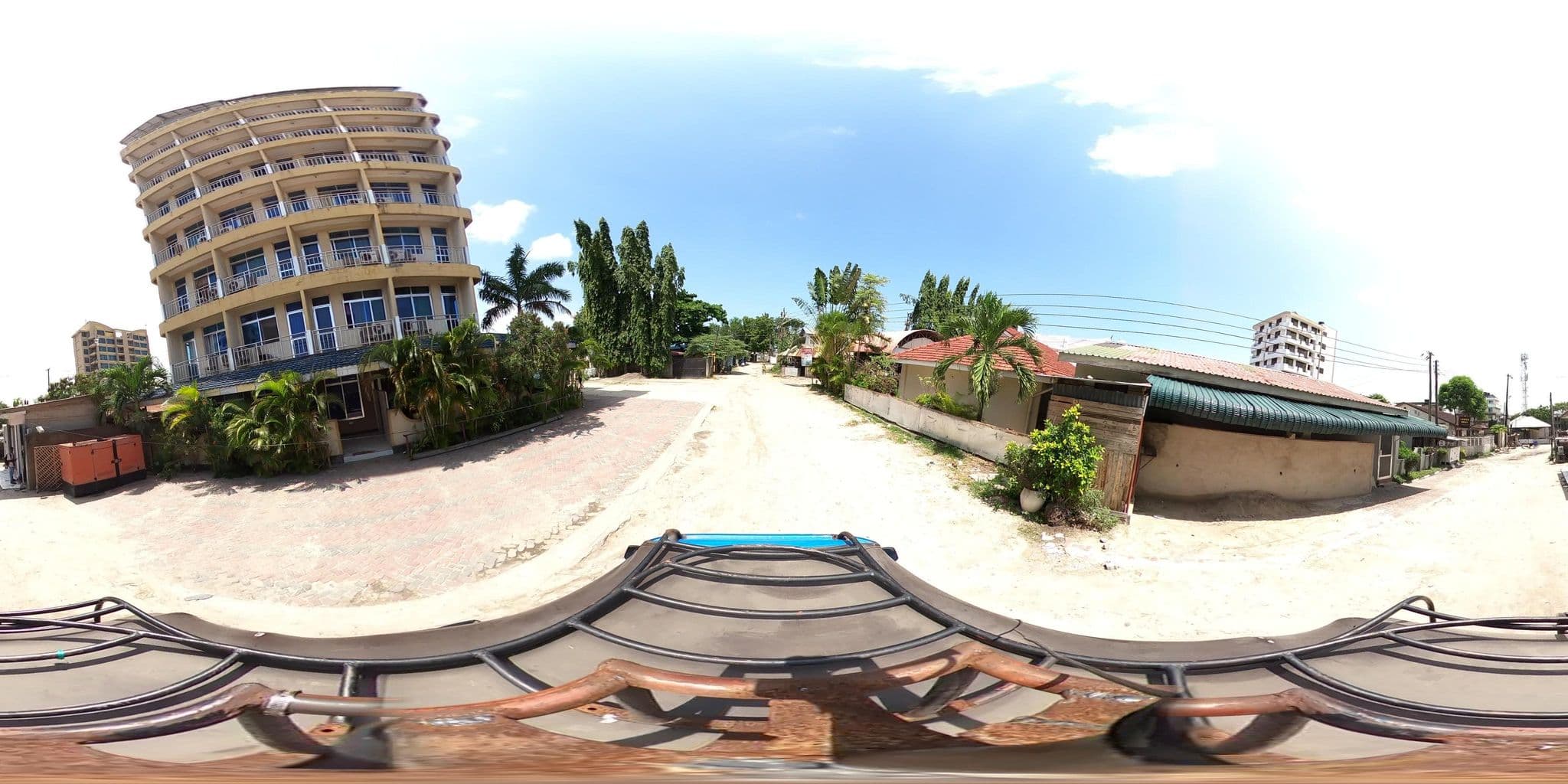 Street view near White Mark Hotel, Magomeni
