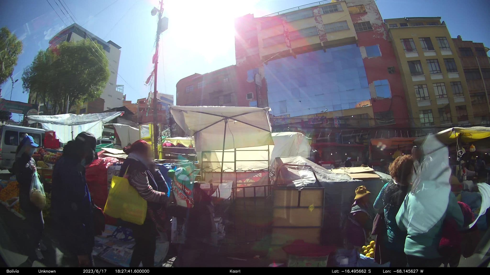 Street view near Hostal Conquistador, La Paz