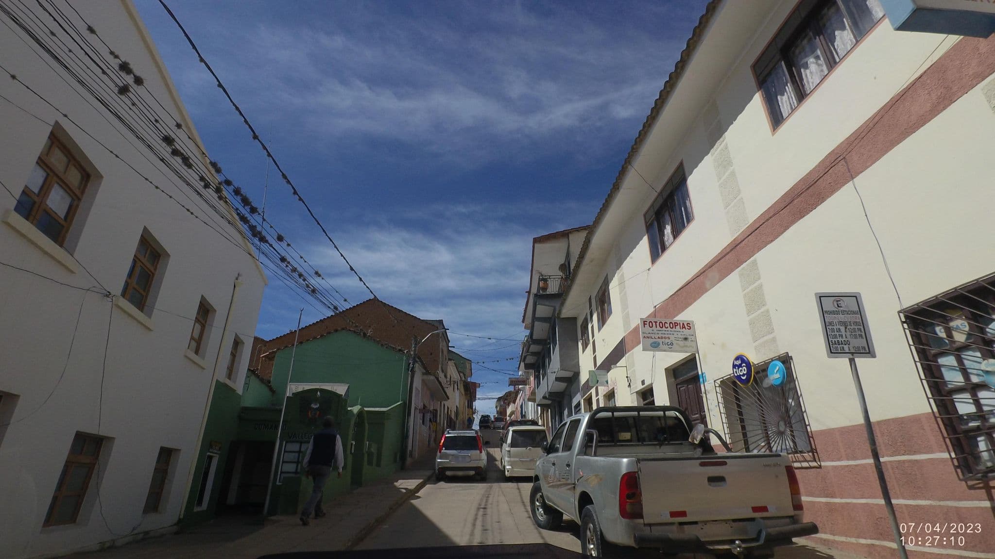 Street view near Hostal Kostka, Vallegrande — © jjiglesias (CC BY-SA · Mapillary)