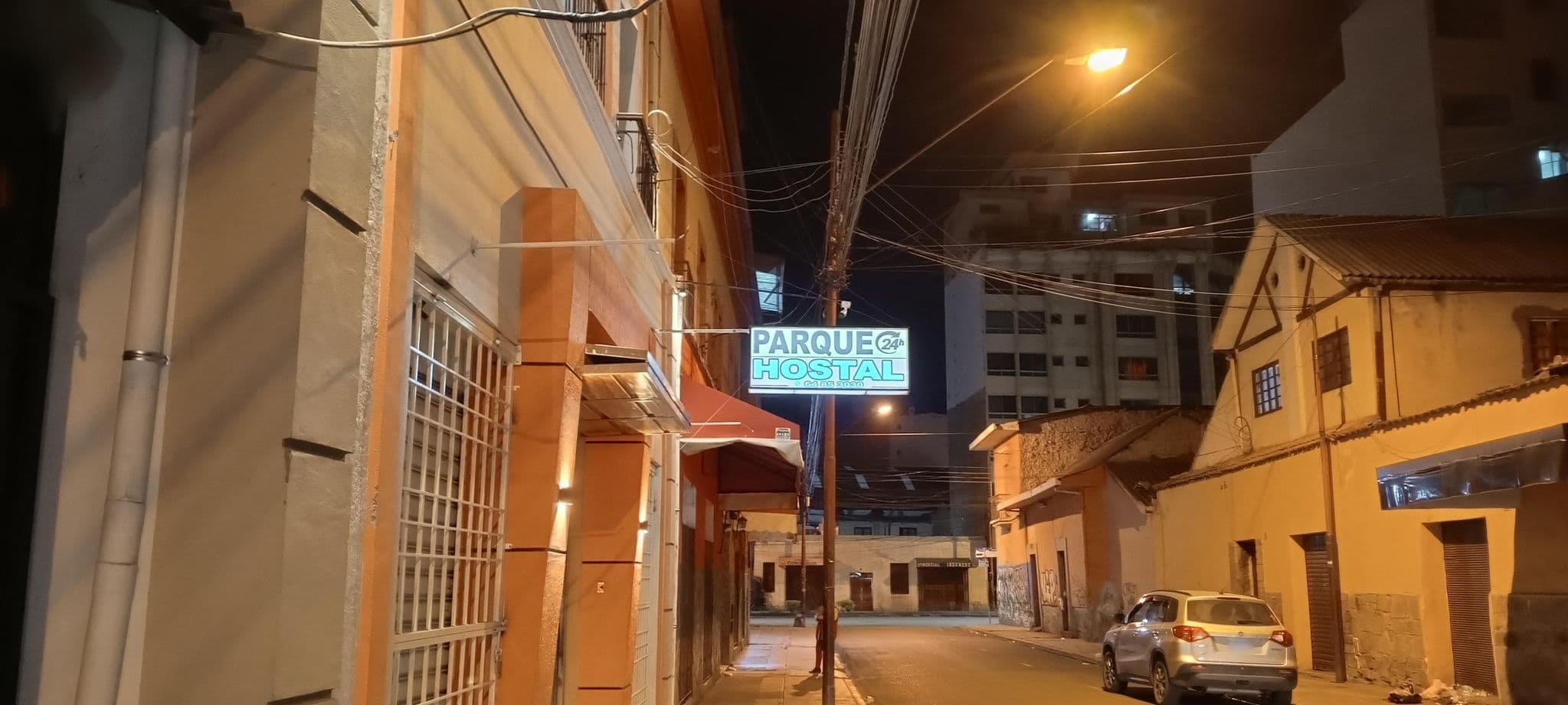 Street view near Hostal Elisa, Cochabamba — © jjiglesias (CC BY-SA · Mapillary)
