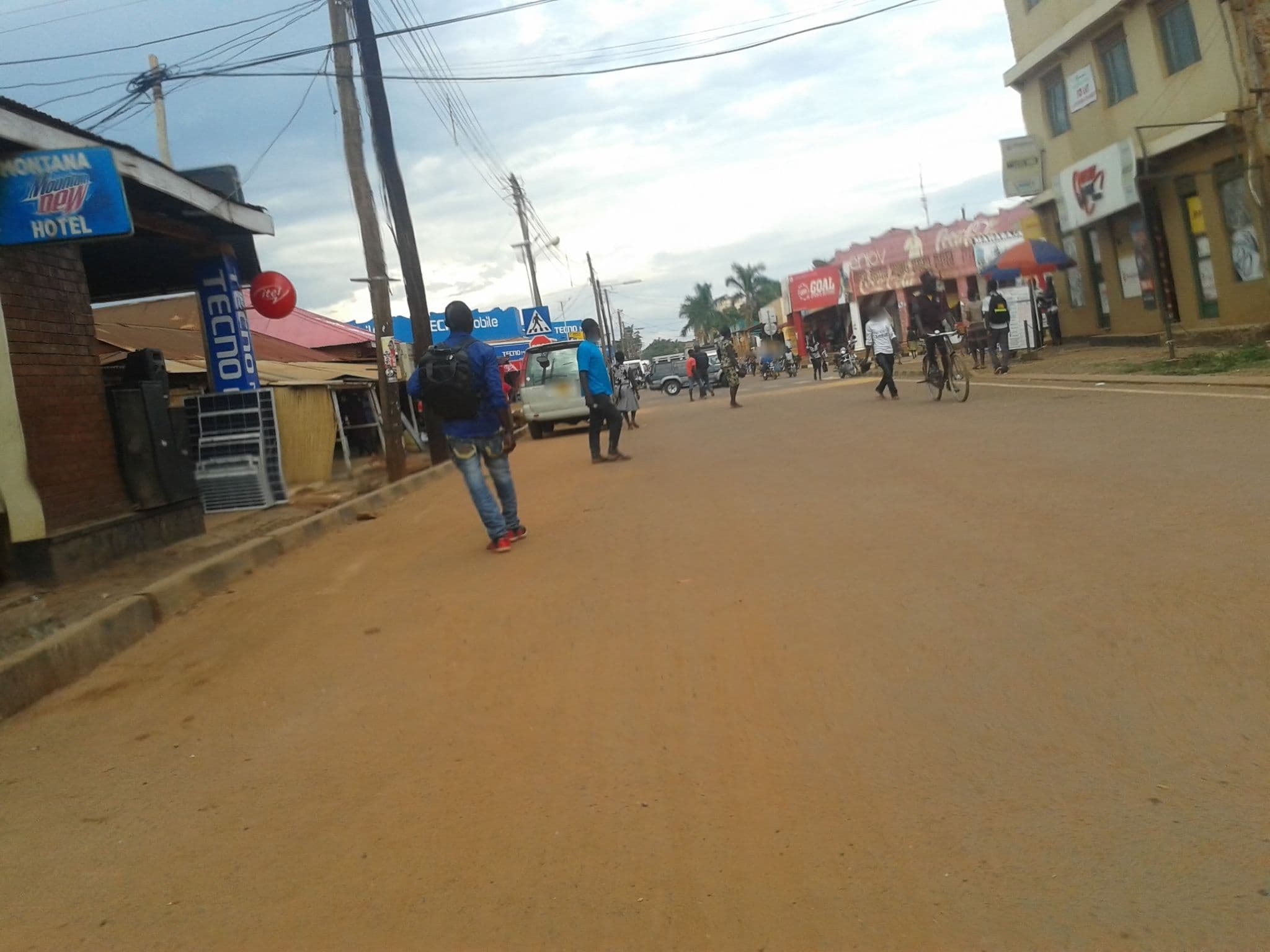 Street view near Sanyu Guesthouse, Gulu — © charlesnyeks (CC BY-SA · Mapillary)