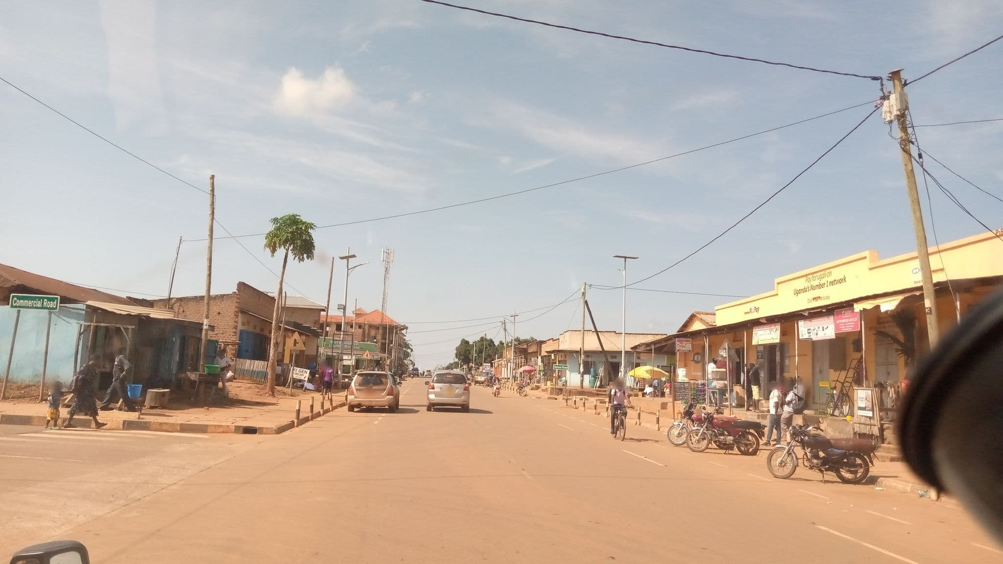 Street view near Tina Hotel, Gulu — © tumusiimeronald (CC BY-SA · Mapillary)
