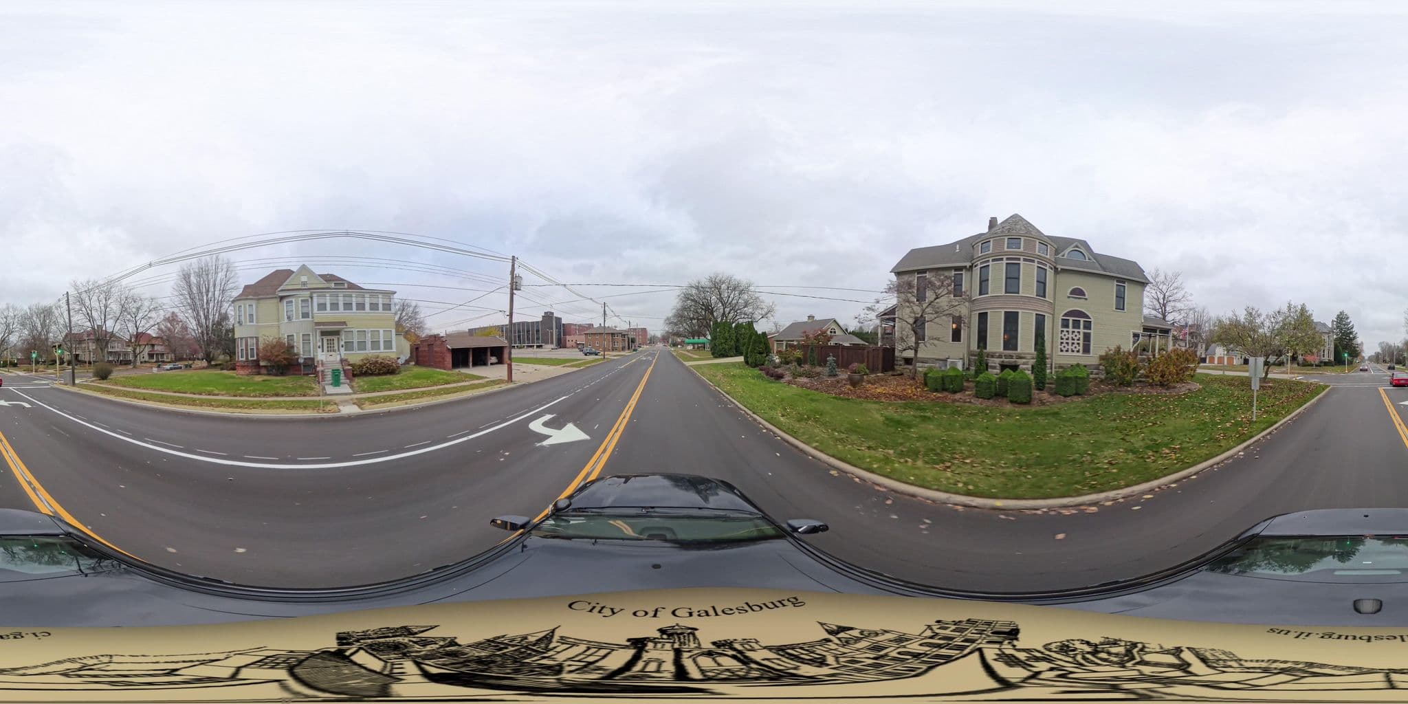 Street view near Fahnestock House, Galesburg — © galesburggis (CC BY-SA · Mapillary)
