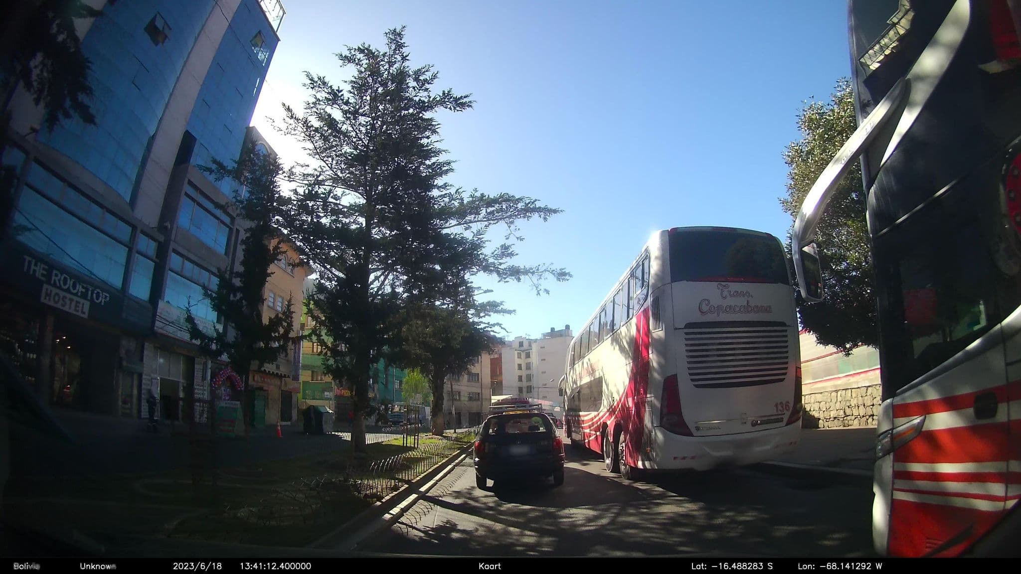 Street view near Hotel Rossel, La Paz