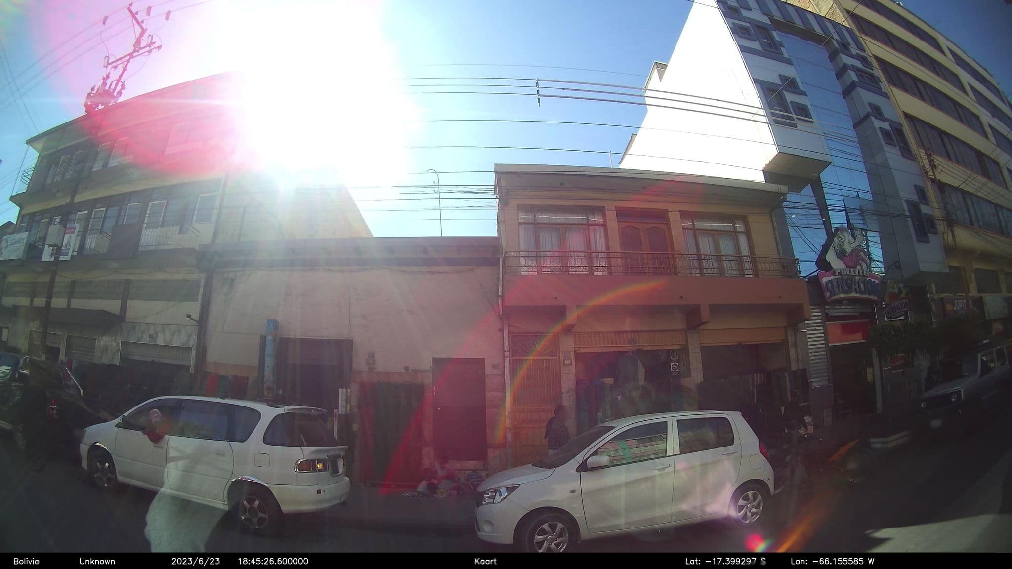 Street view near Hotel Americana, Cochabamba — © kaart_2 (CC BY-SA · Mapillary)