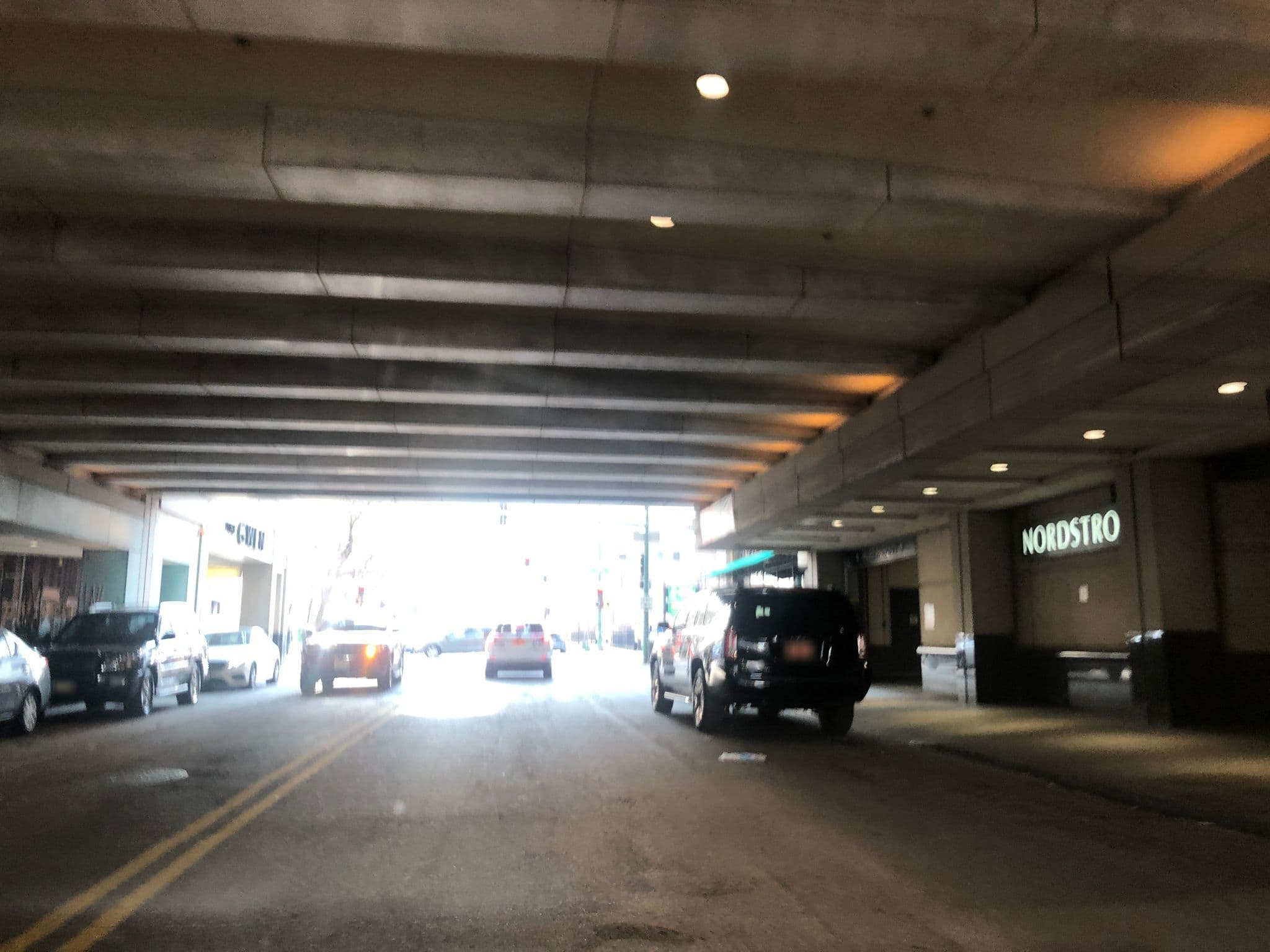 Street view near The Gwen, Chicago Loop