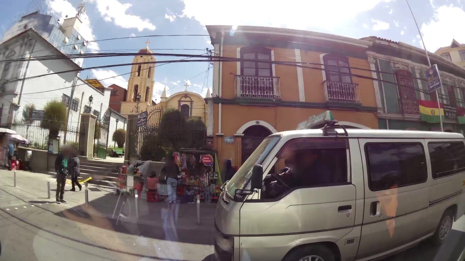 Street view near Hotel Crespo, La Paz