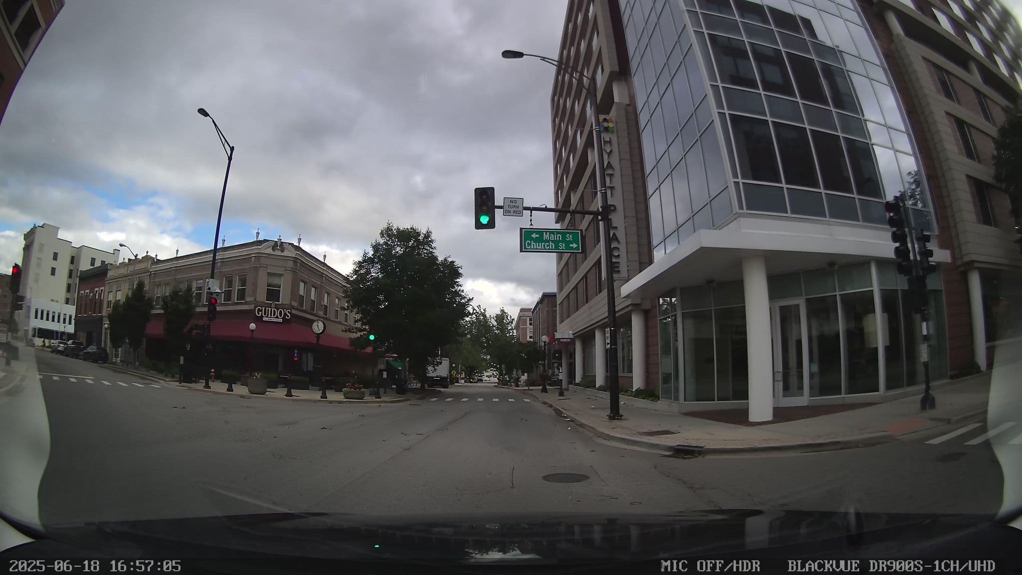 Street view near Hyatt Place, Champaign — © smichae (CC BY-SA · Mapillary)
