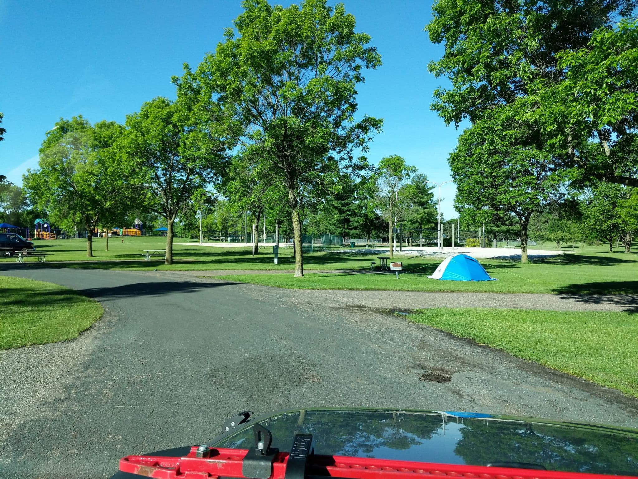 Street view near Hoffman Park Campground, River Falls — © jasonwi (CC BY-SA · Mapillary)