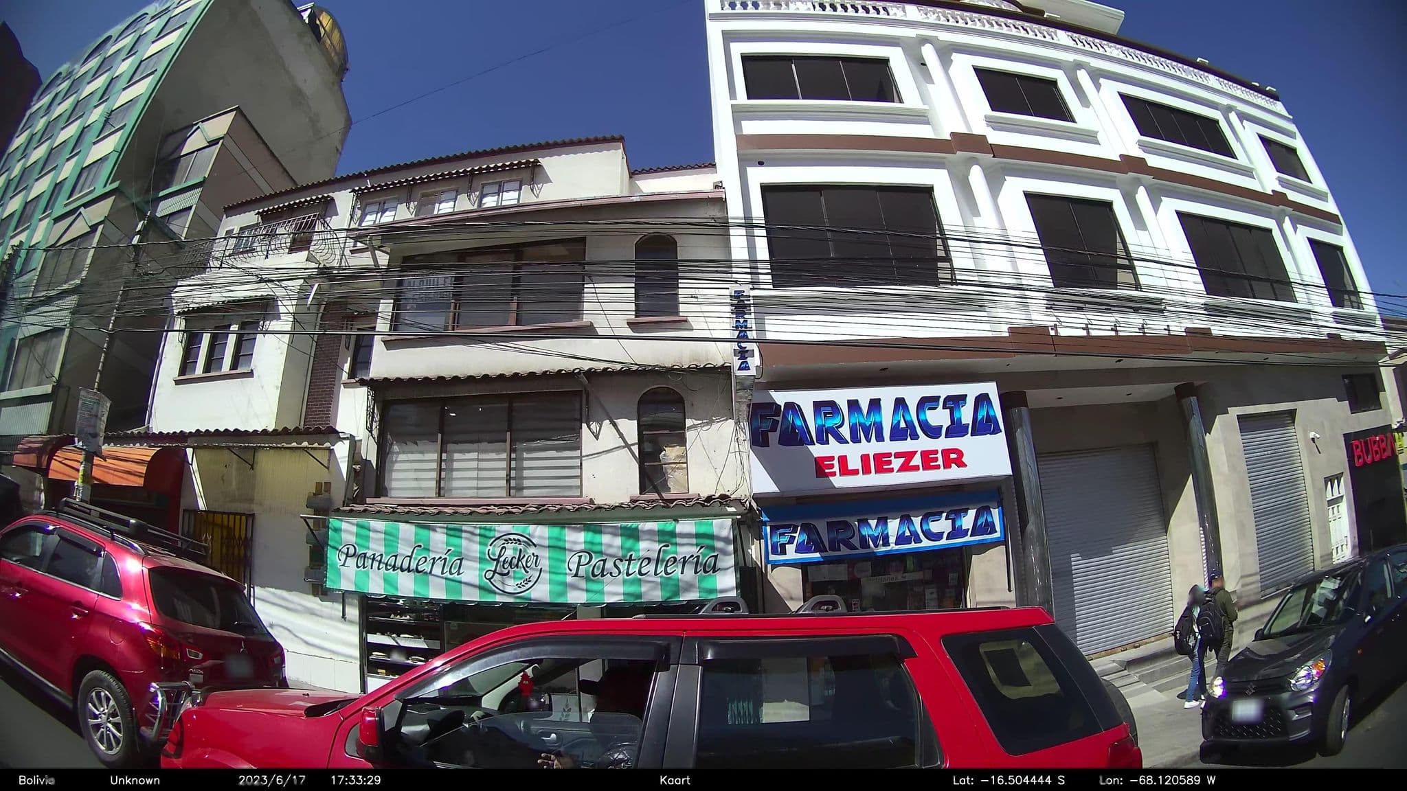 Street view near Hotel Castellon, La Paz