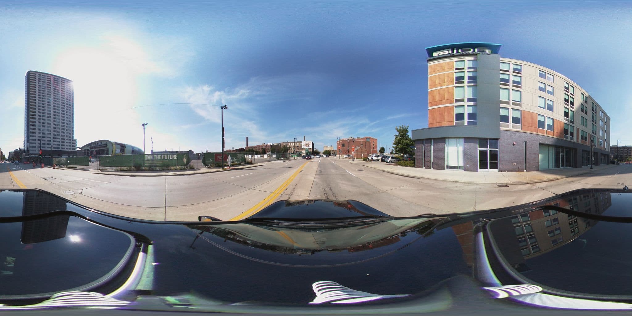 Street view near Aloft Milwaukee Downtown, Milwaukee — © cwmke (CC BY-SA · Mapillary)