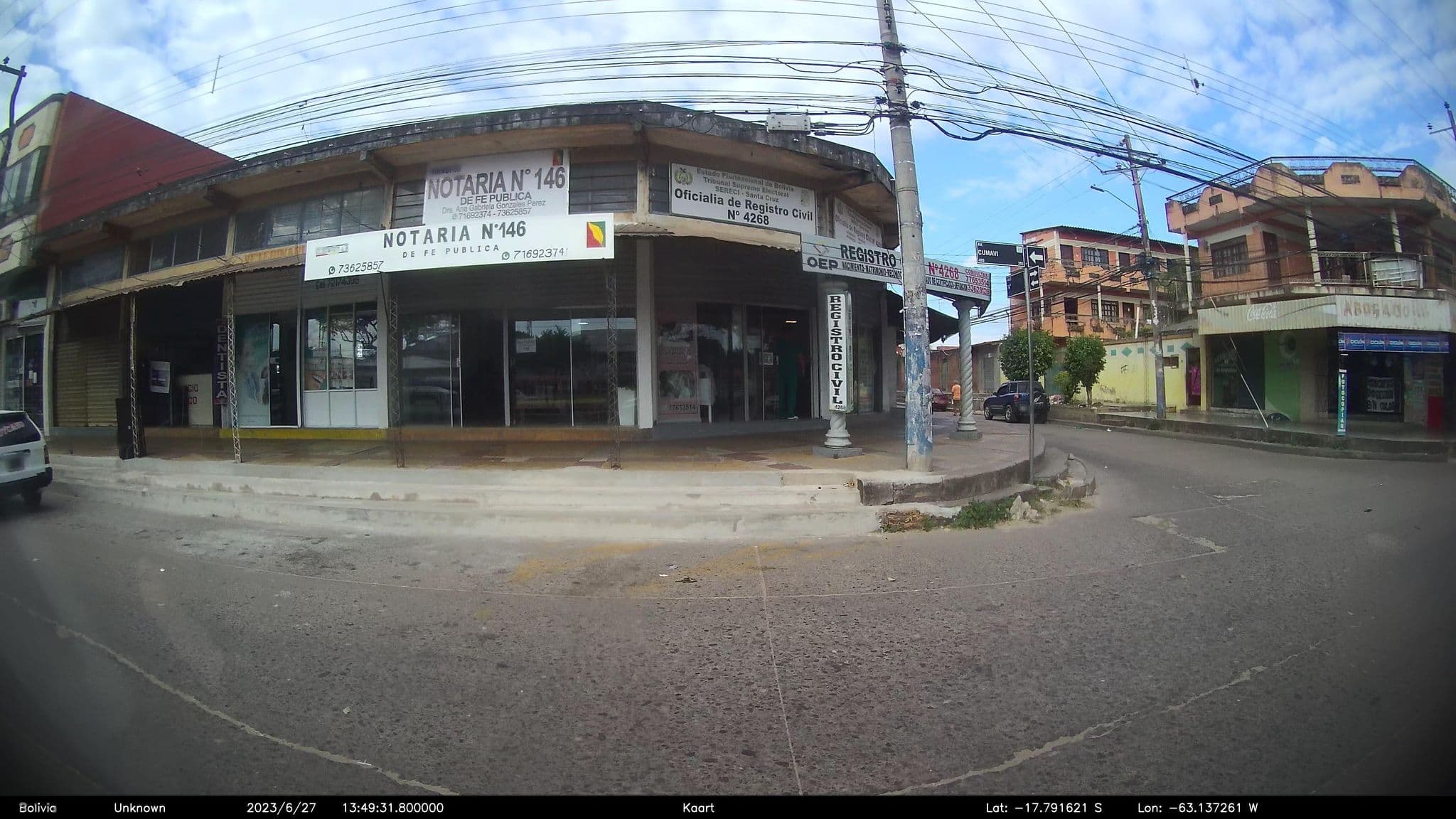 Street view near Recidencial Las Orquideas, Santa Cruz de la Sierra