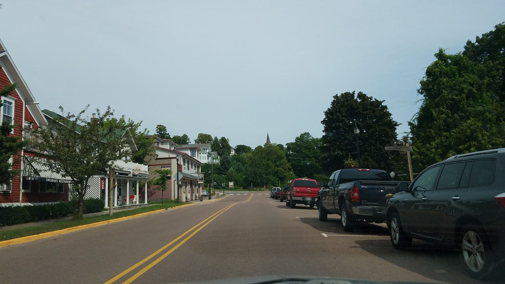 Street view near Bodin-Ski House, Washburn