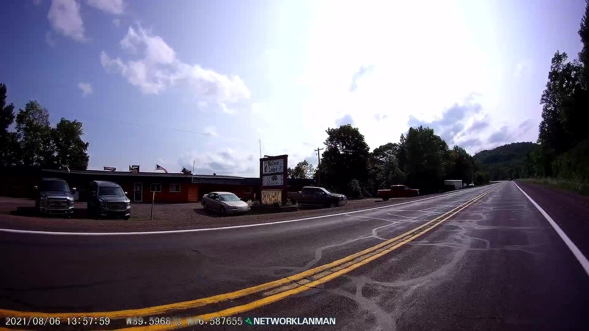 Street view near AJ's Walleye Lodge, Ontonagon — © networklanman (CC BY-SA · Mapillary)
