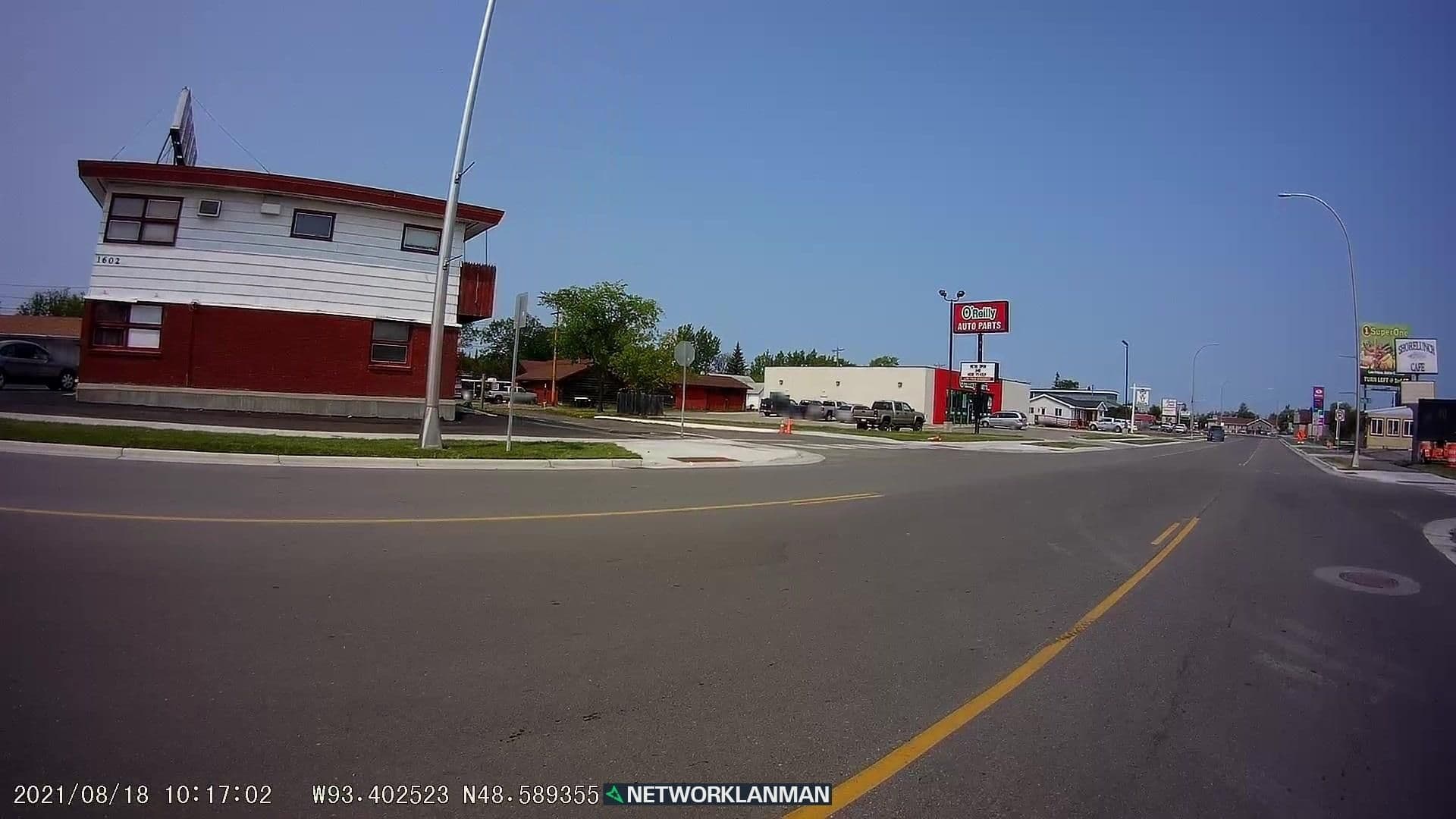 Street view near Northern Lights Motel, International Falls