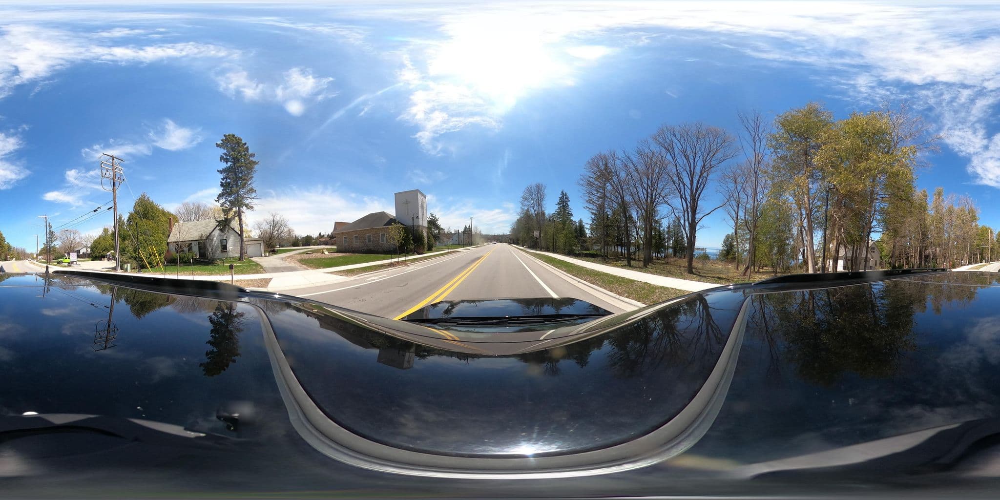 Street view near Egg Cottage, Sturgeon Bay — © tonypd (CC BY-SA · Mapillary)