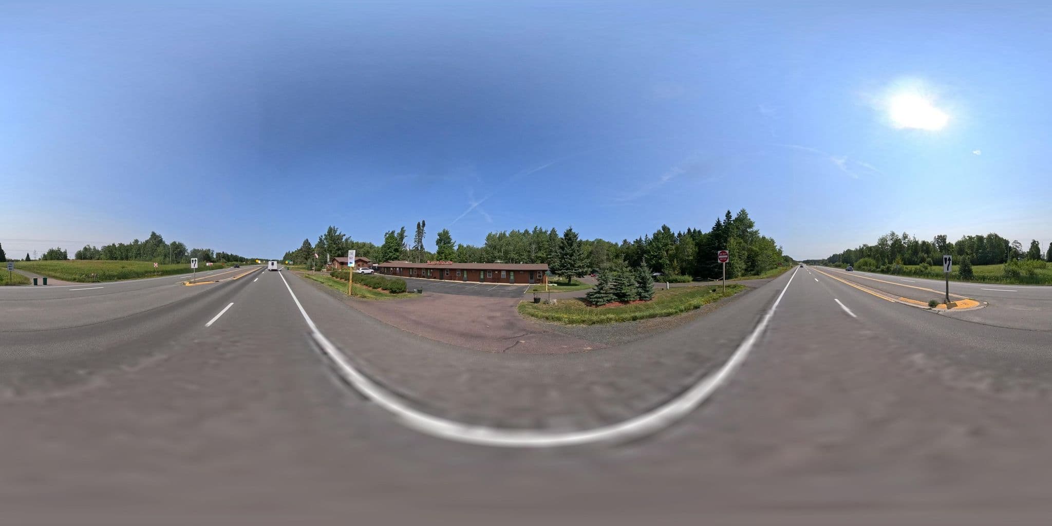 Street view near Sleepy Hollow Motel, Lake Nebagamon — © cartographer (CC BY-SA · Mapillary)