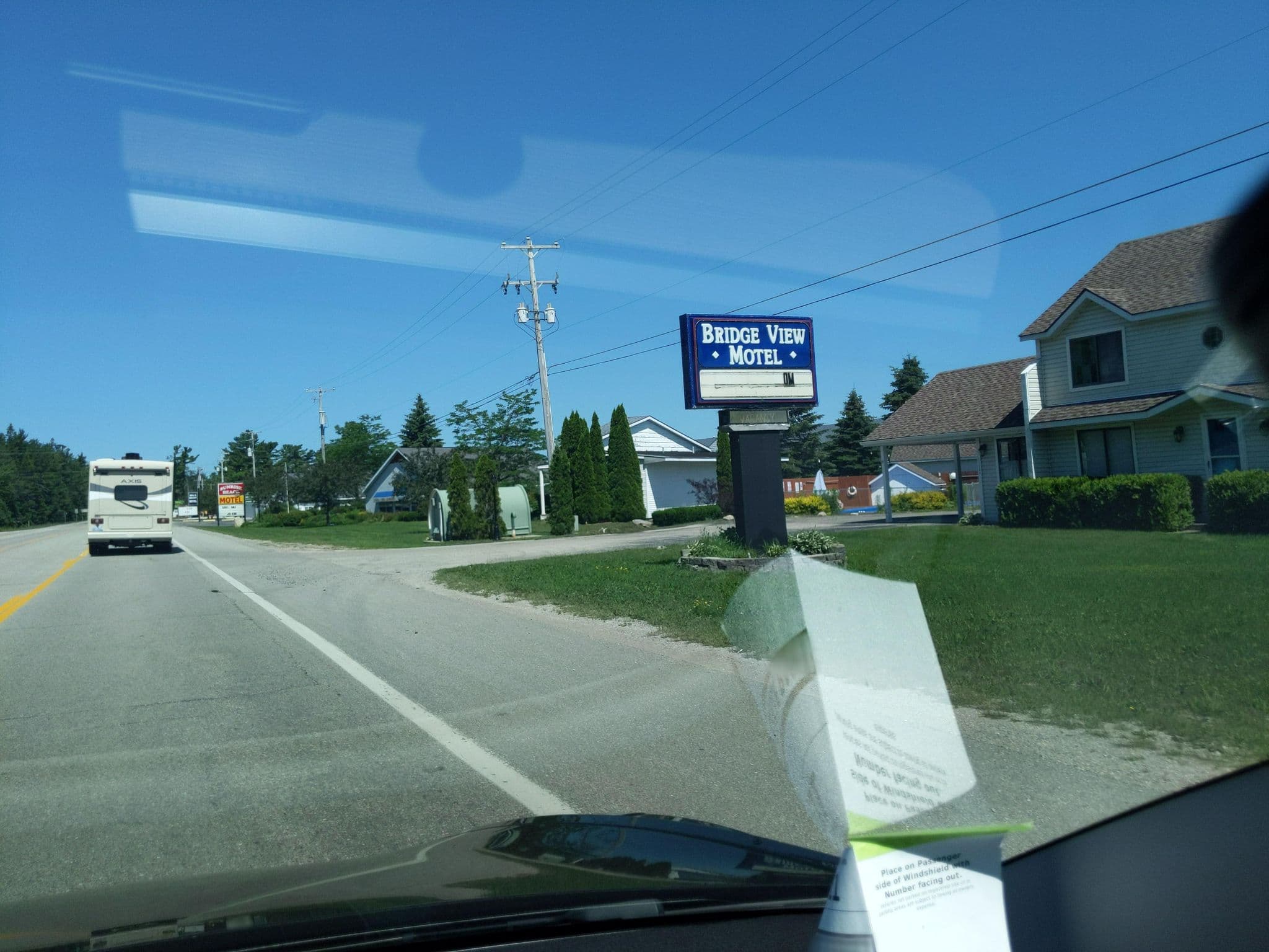 Street view near Bridgeview Motel, Saint Ignace