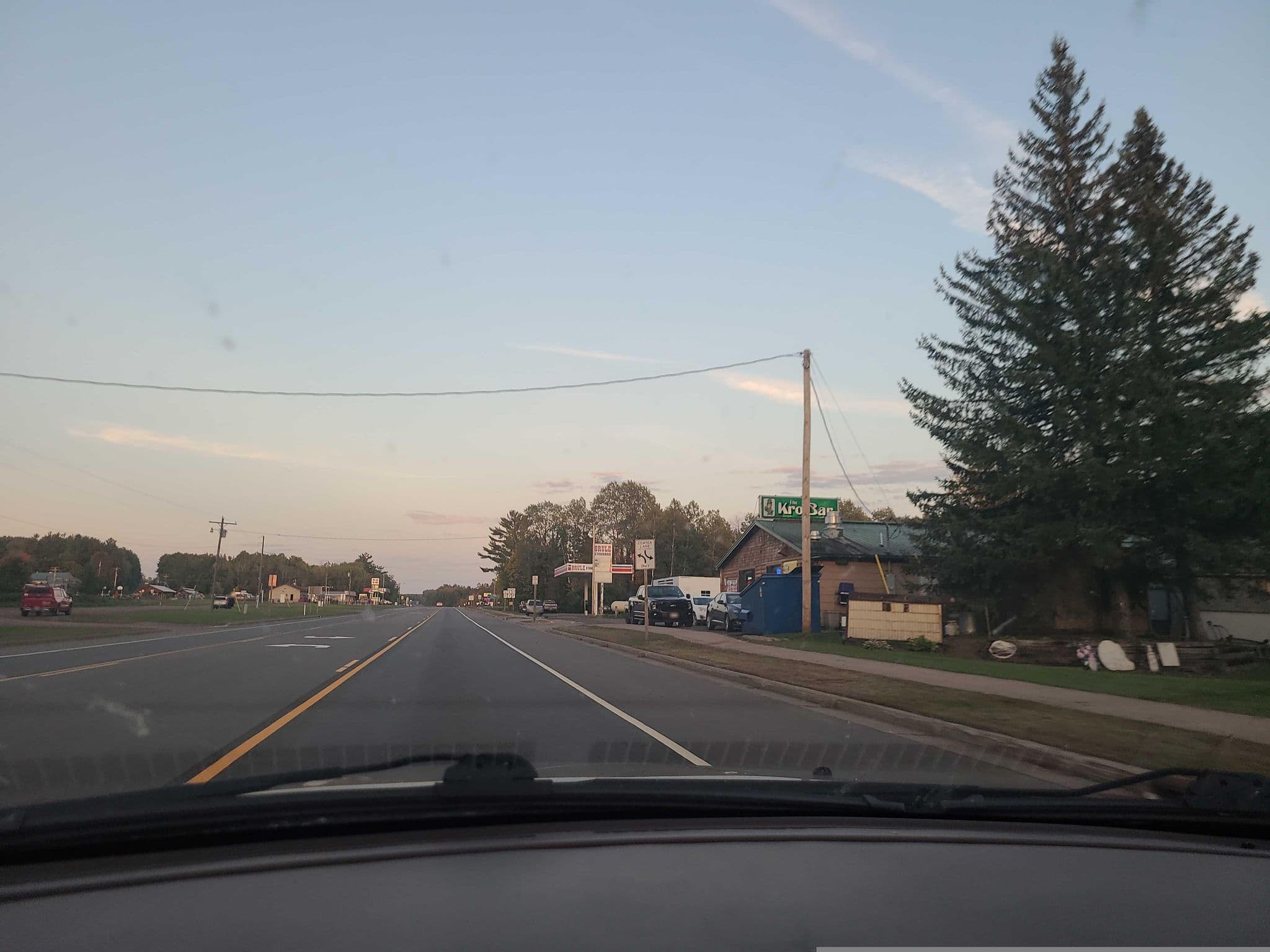Street view near Kro's Nest Lodge, Lake Nebagamon — © light447 (CC BY-SA · Mapillary)