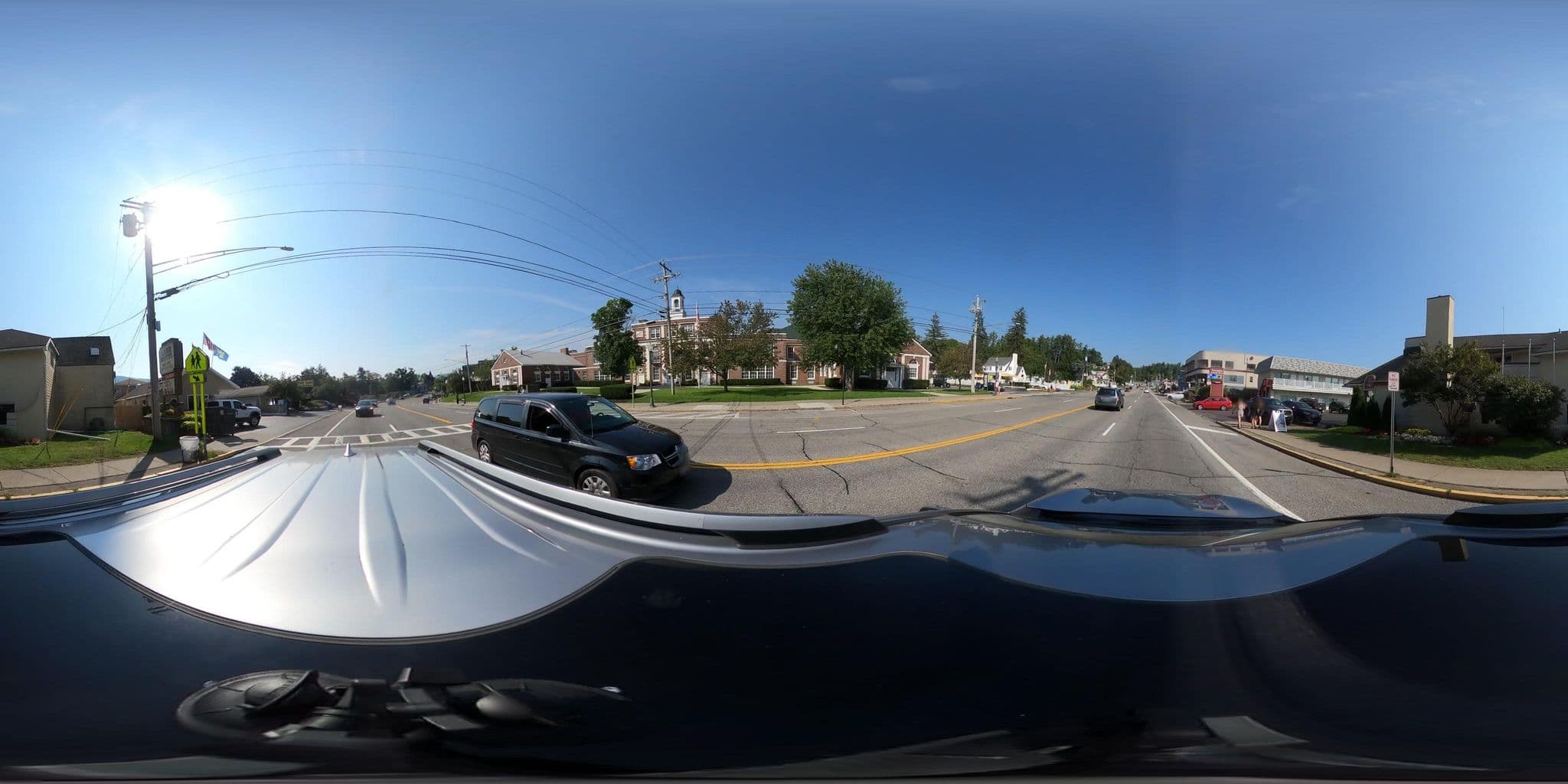Street view near Georgian Lakeside Resort, Queensbury — © giblet (CC BY-SA · Mapillary)