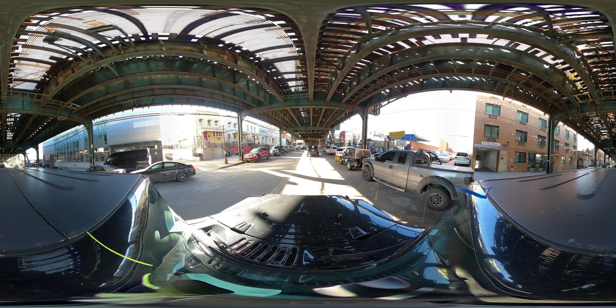 Street view near Flushing Meadows hotel, East Elmhurst — © MSolomonApplause (CC BY-SA · Mapillary)