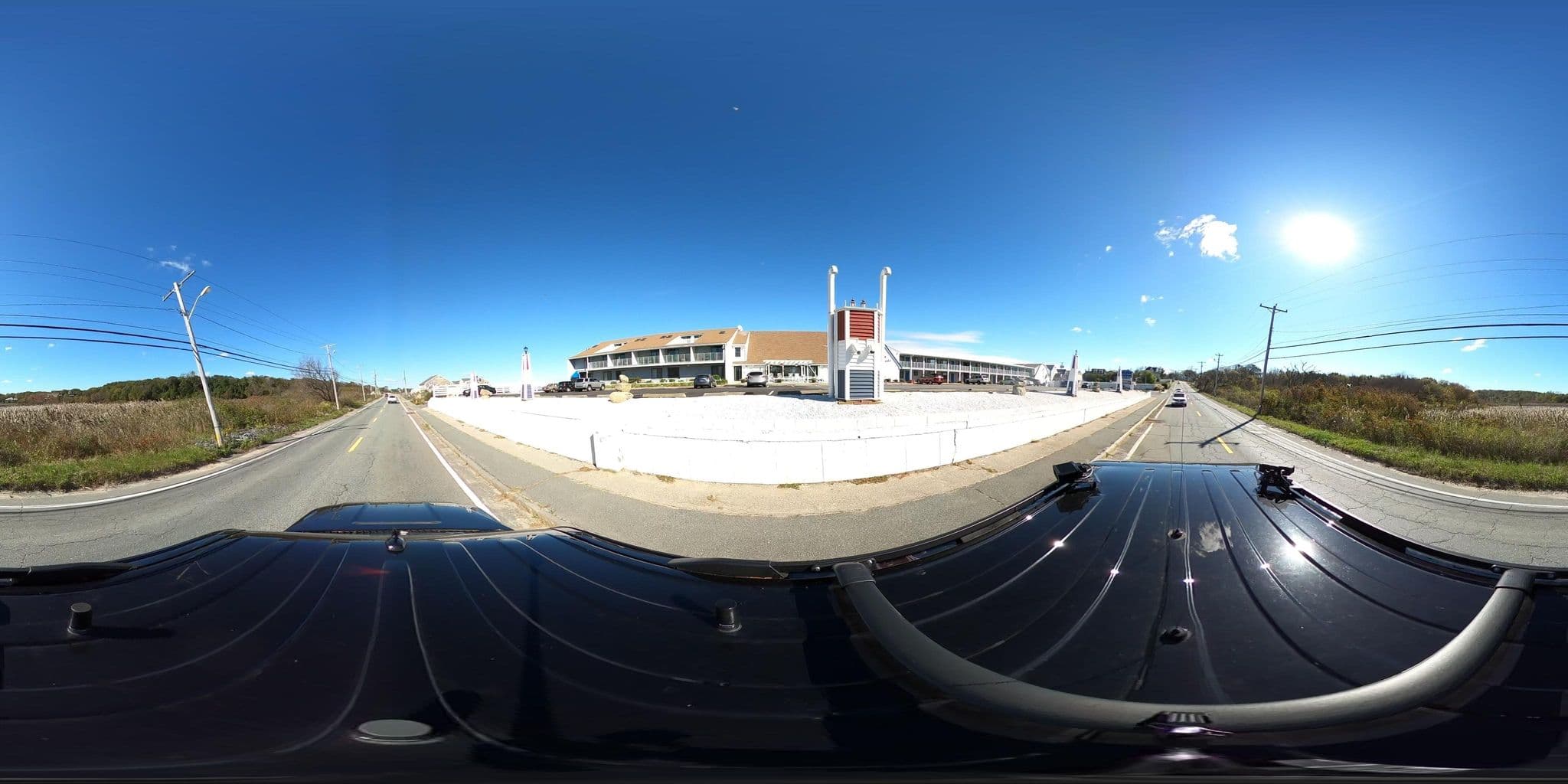 Street view near Pilgrim Sands on Long Beach, North Plymouth — © Lanka6359 (CC BY-SA · Mapillary)