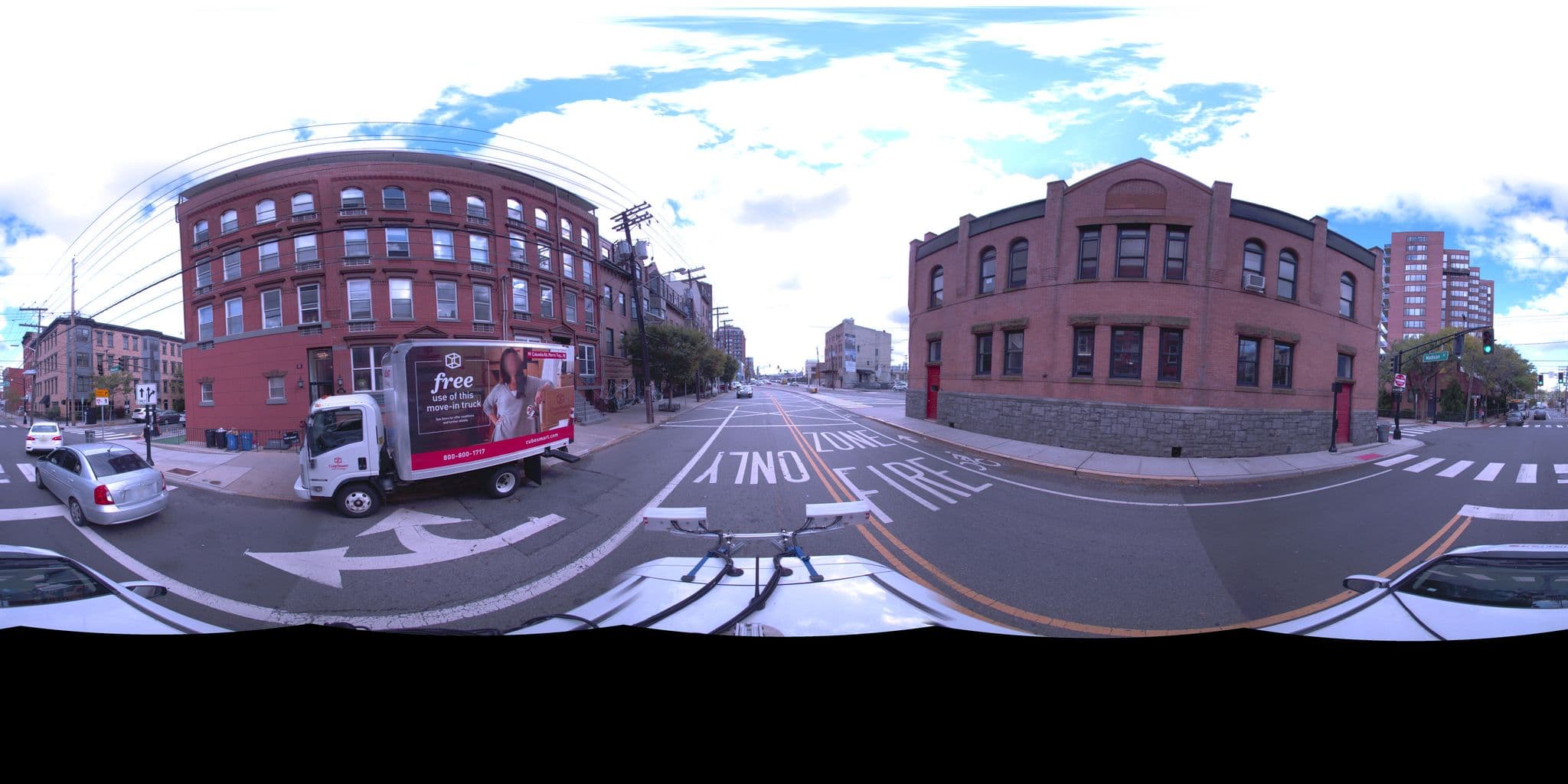 Street view near Zephyr Lofts, Hoboken — © amidave (CC BY-SA · Mapillary)