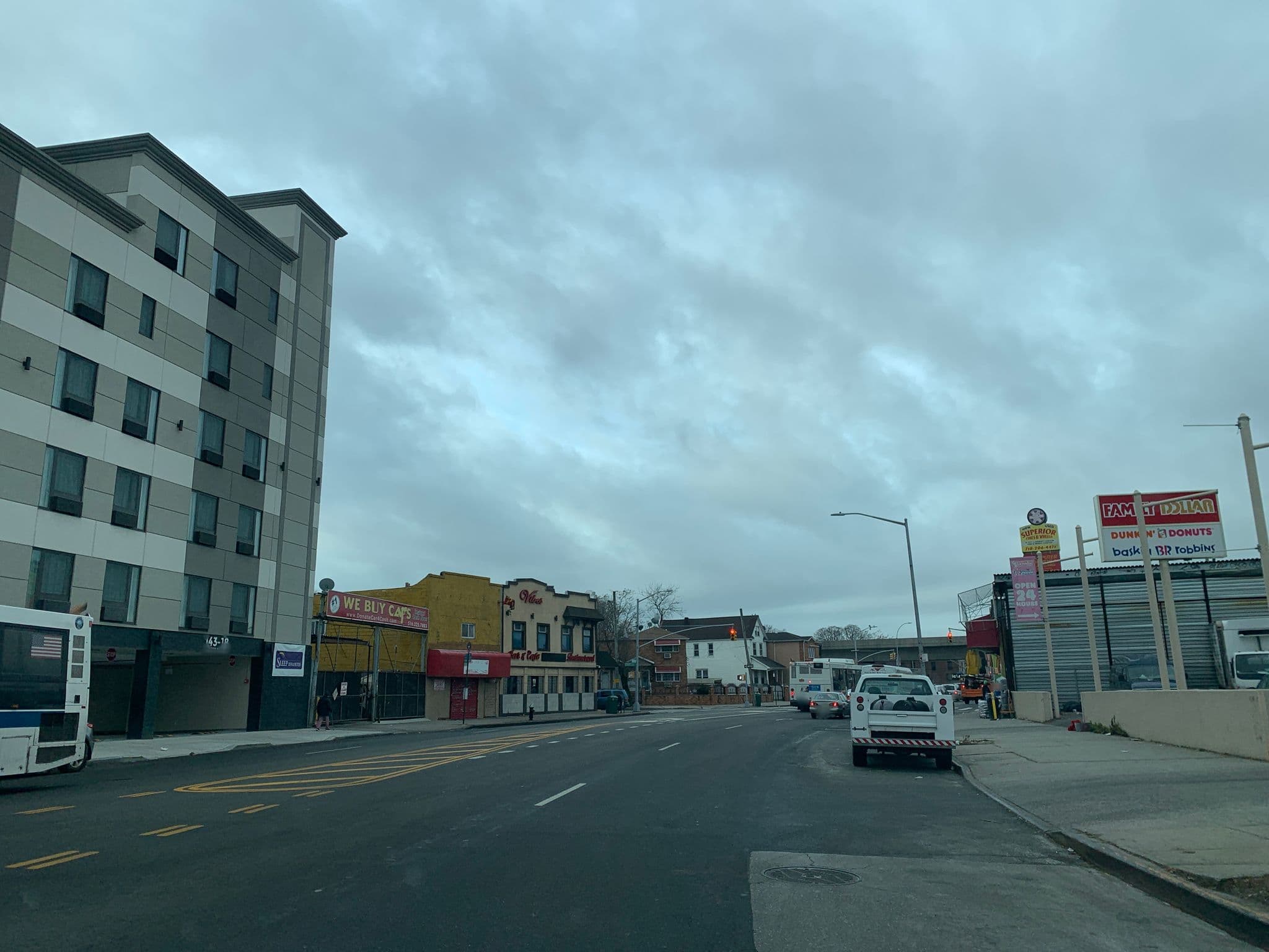 Street view near Sleep Inn & Suites, Jamaica — © mballew109 (CC BY-SA · Mapillary)
