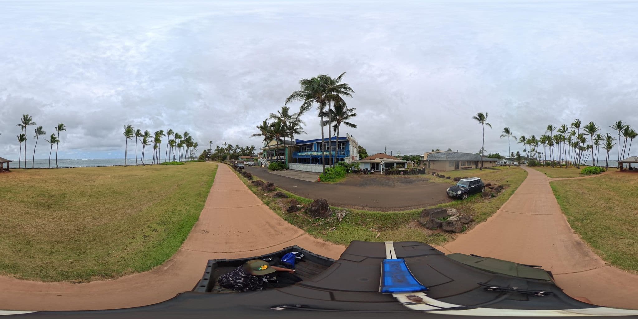 Street view near Kauai Beach House Hostel, Kapa‘a — © KauaiGIS (CC BY-SA · Mapillary)