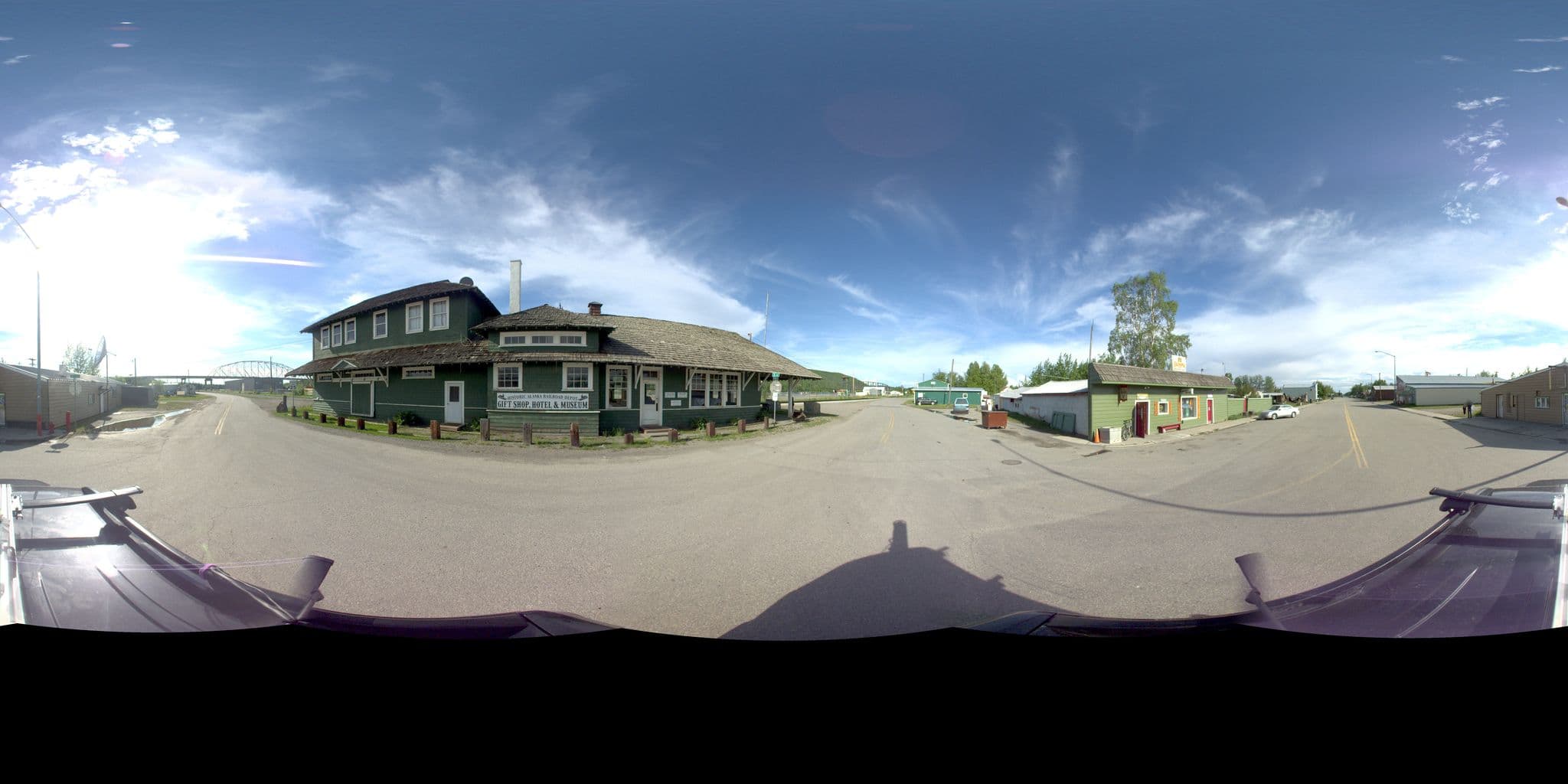 Street view near Historic Alaska Railroad Depot Hotel, Ester — © kinneyeng (CC BY-SA · Mapillary)