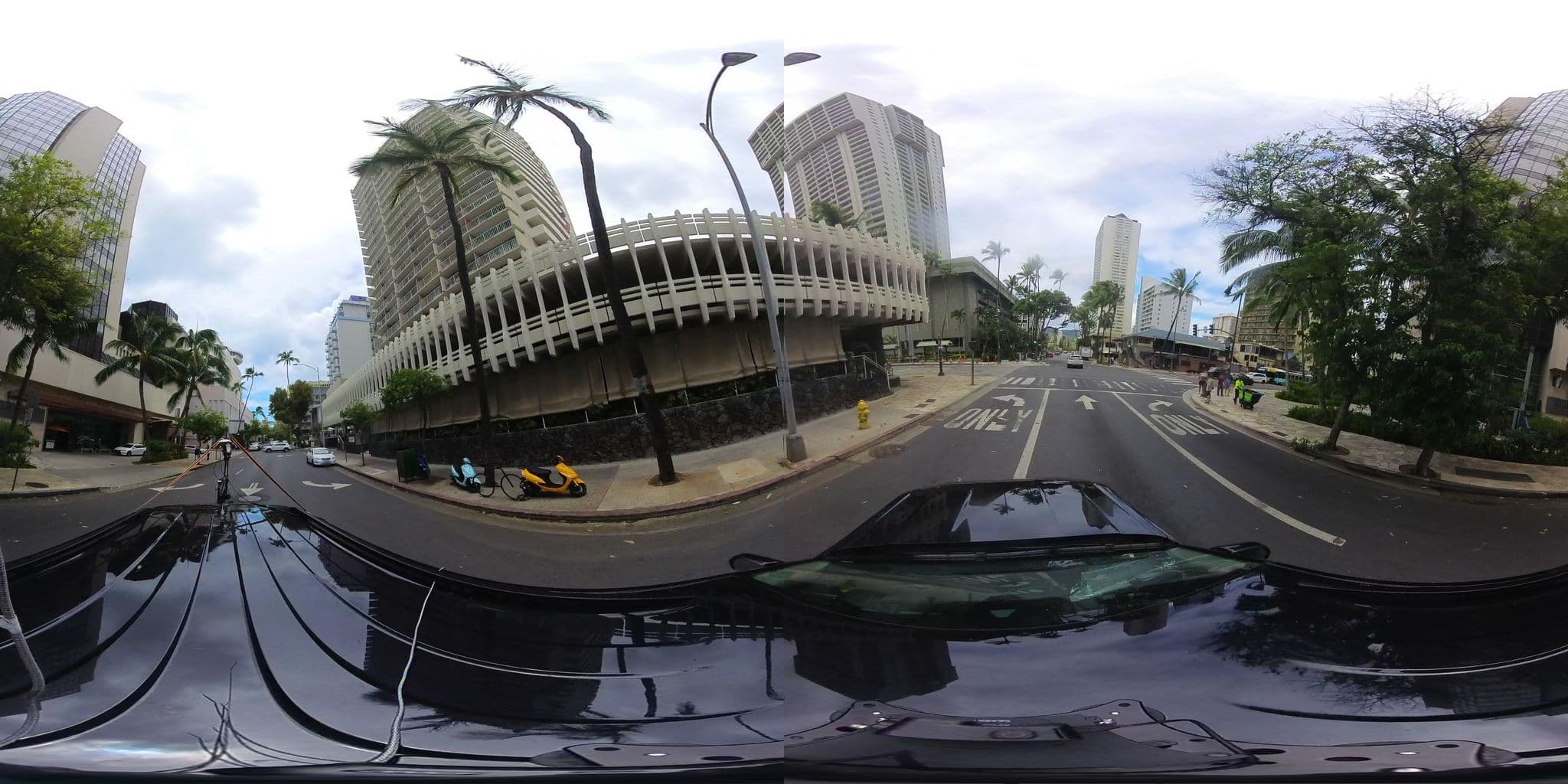 Street view near Hyatt Centric, Waikīkī — © hmhtb (CC BY-SA · Mapillary)