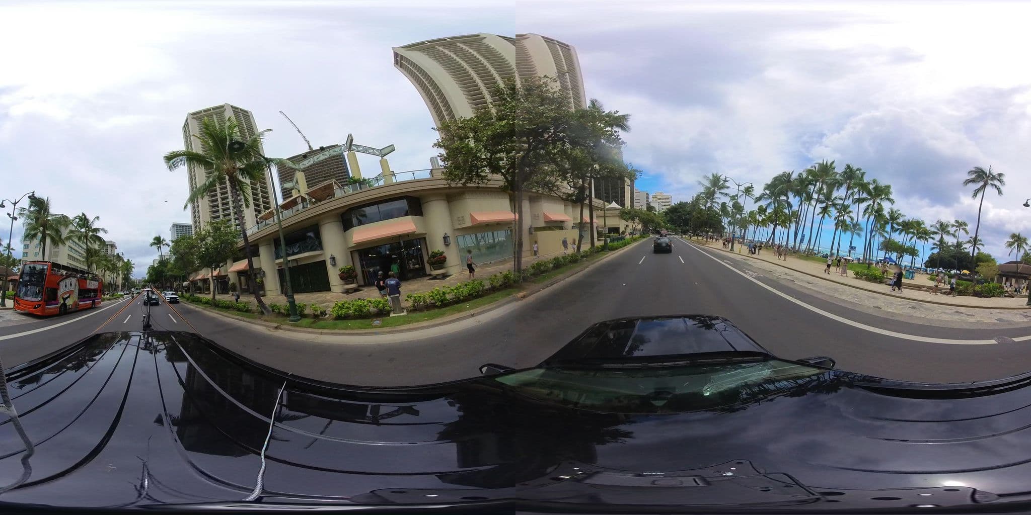 Street view near Hyatt Regency Waikiki Beach Resort and Spa, Diamond Head / Kapahulu / Saint Louis Heights — © hmhtb (CC BY-SA · Mapillary)
