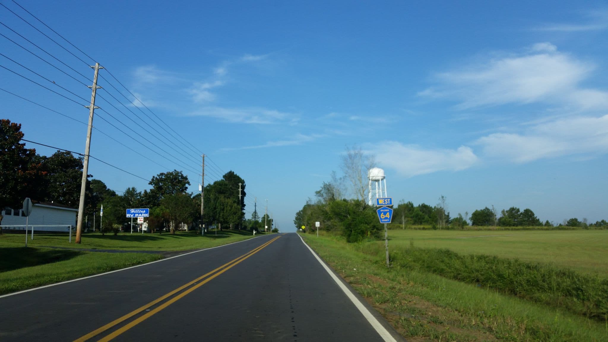 Street view near Hilltop RV Park, Robertsdale — © caboosey (CC BY-SA · Mapillary)