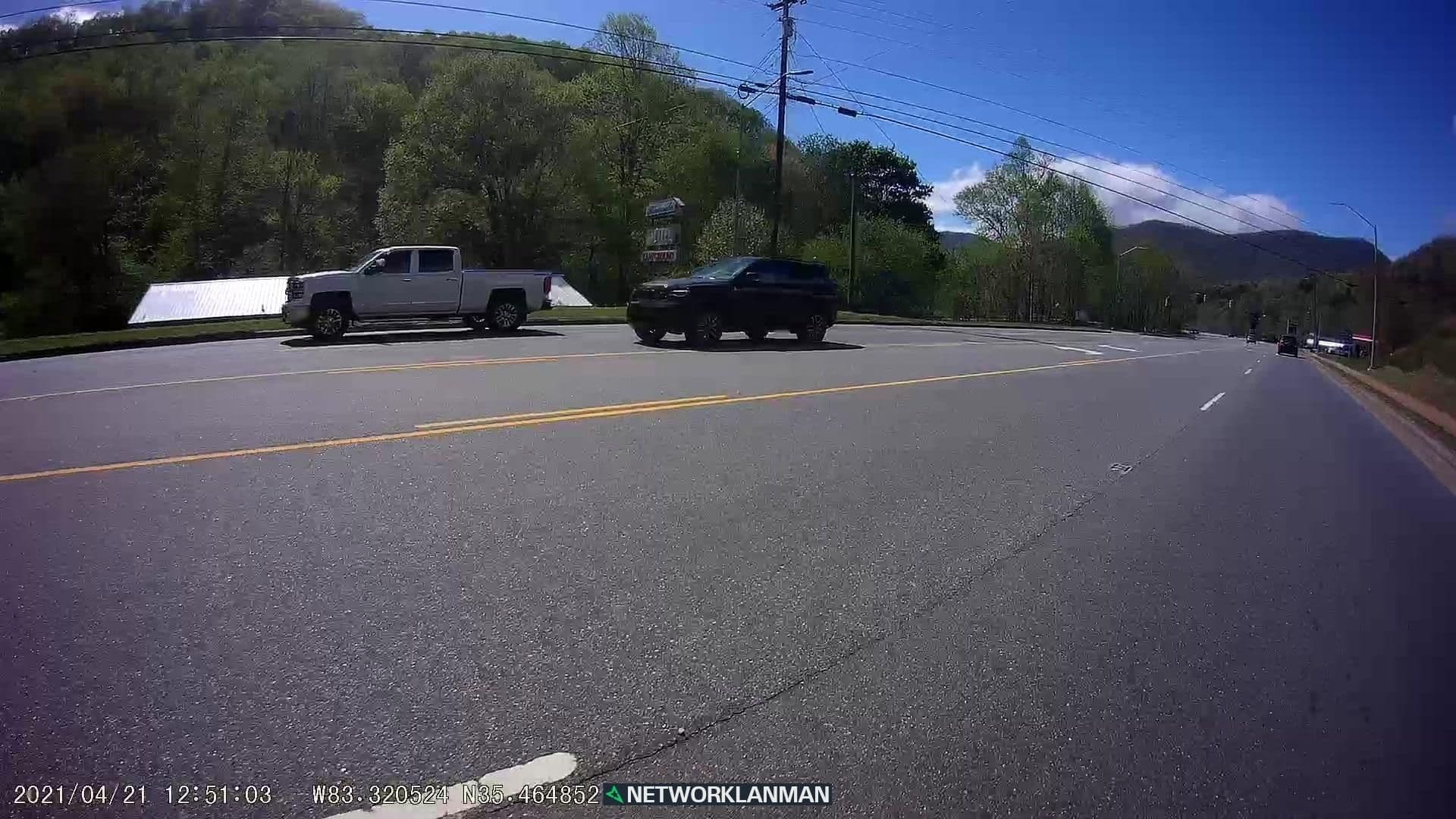 Street view near Riverside Motel, Bryson City — © networklanman (CC BY-SA · Mapillary)