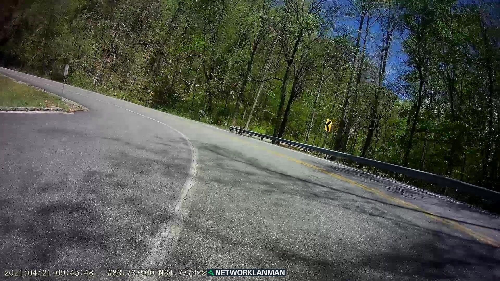 Street view near Andrews Cove Campground, Young Harris — © networklanman (CC BY-SA · Mapillary)