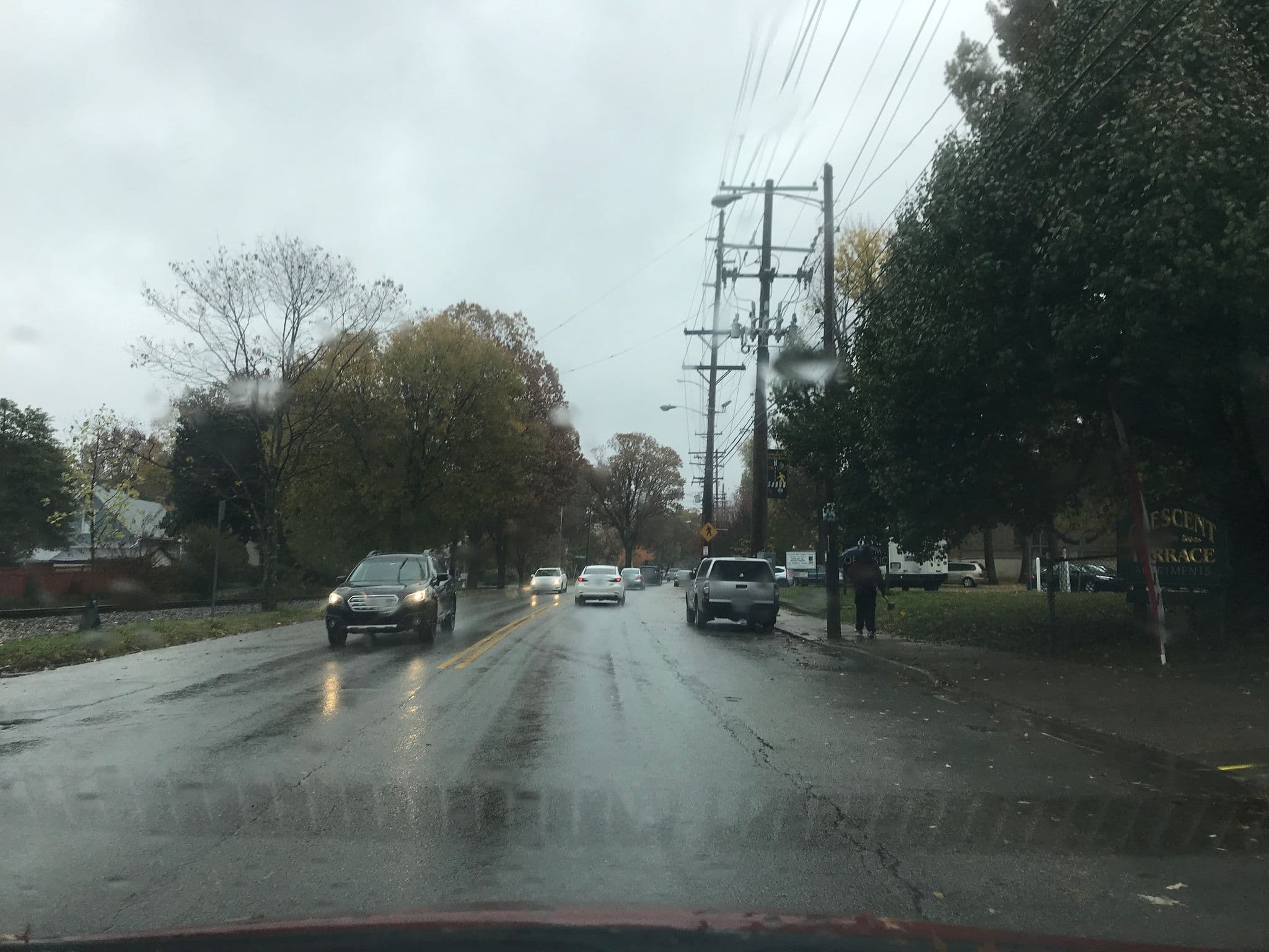 Street view near Crescent Terrace Apartments, Saint Matthews — © jroseaph (CC BY-SA · Mapillary)