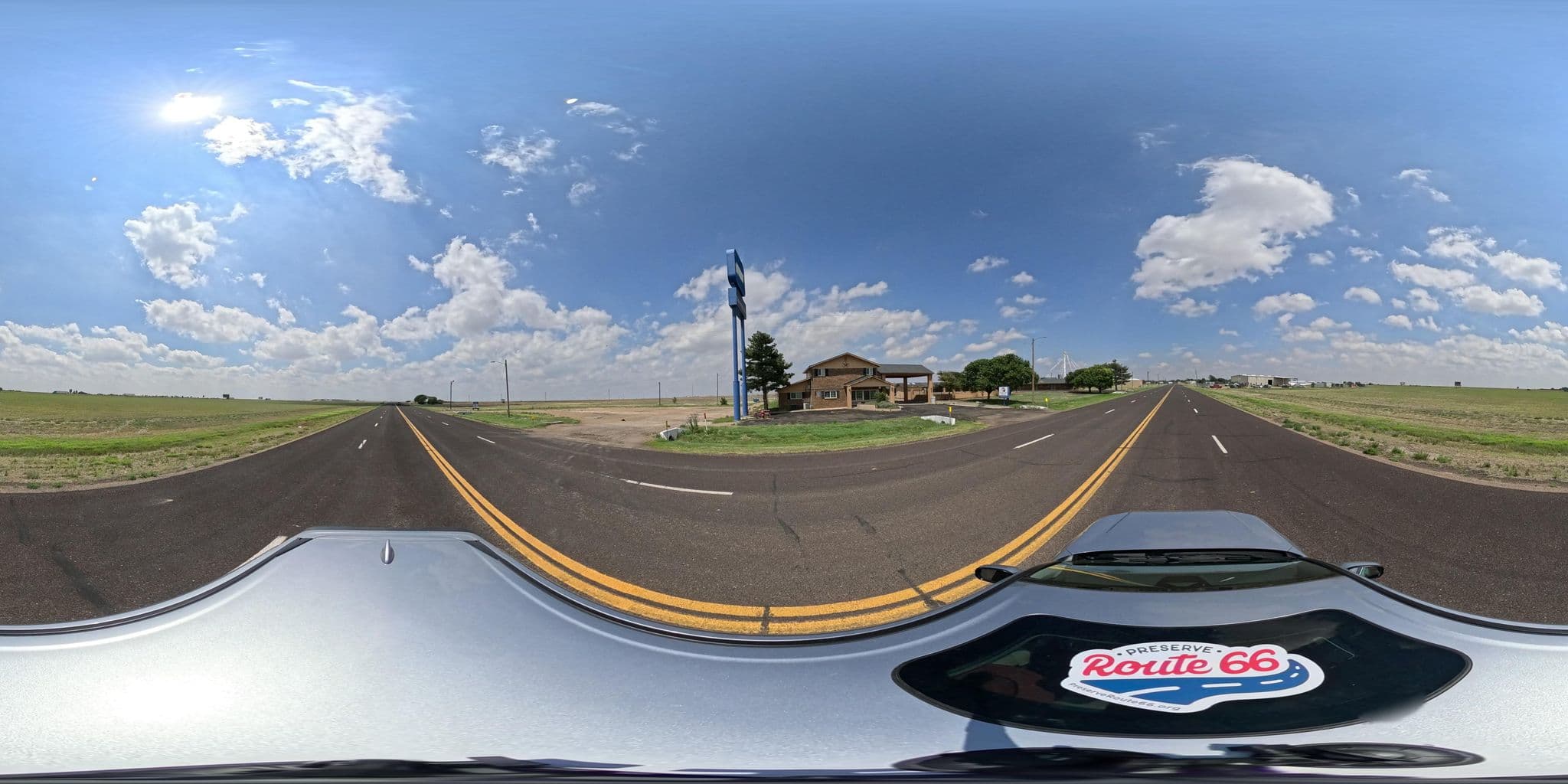 Street view near Route 66 Desert Rose Motel Country Inn, Bushland — © nthp_gis (CC BY-SA · Mapillary)