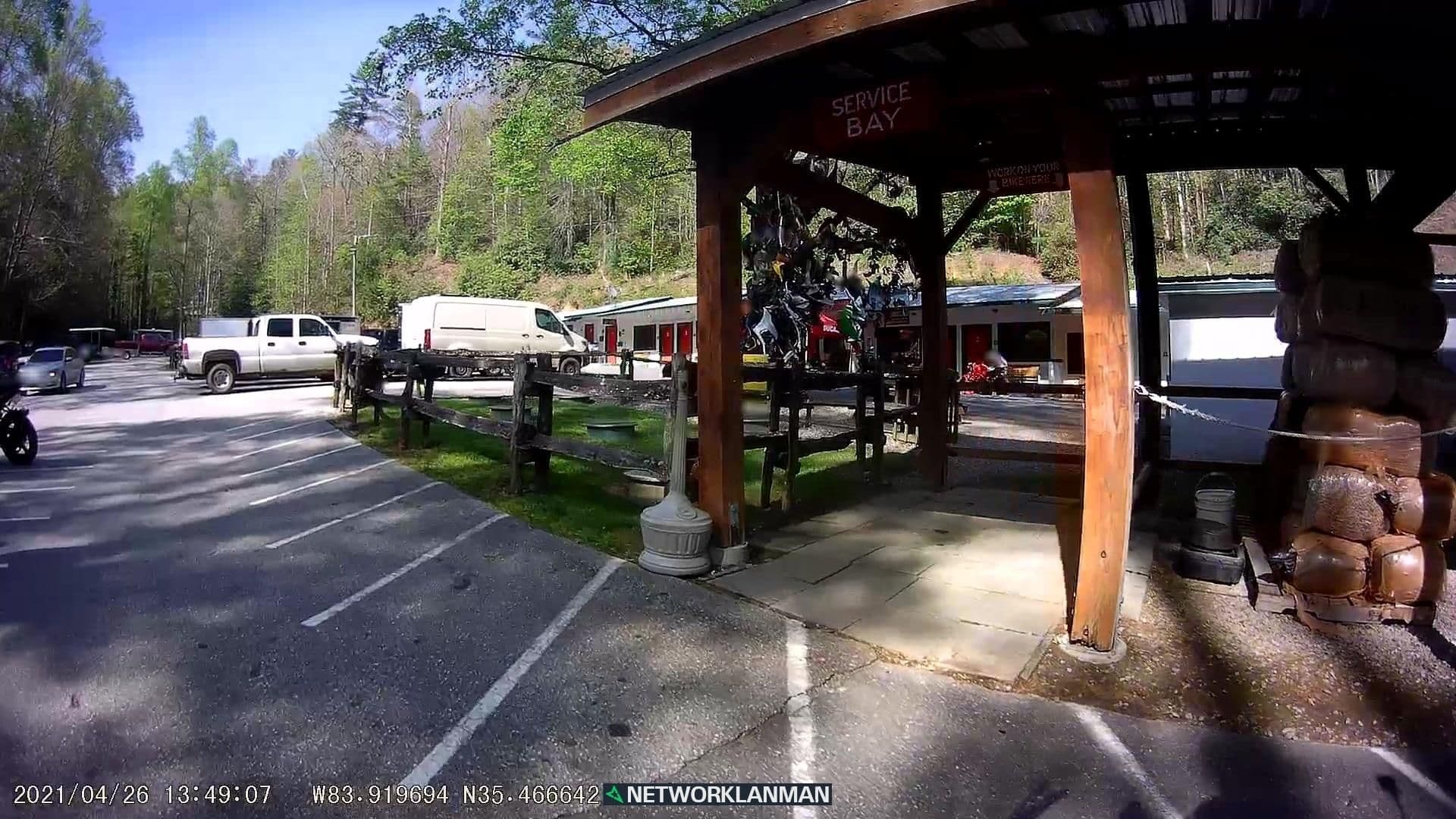 Street view near Deals Gap Motorcycle Resort, Greenback — © networklanman (CC BY-SA · Mapillary)