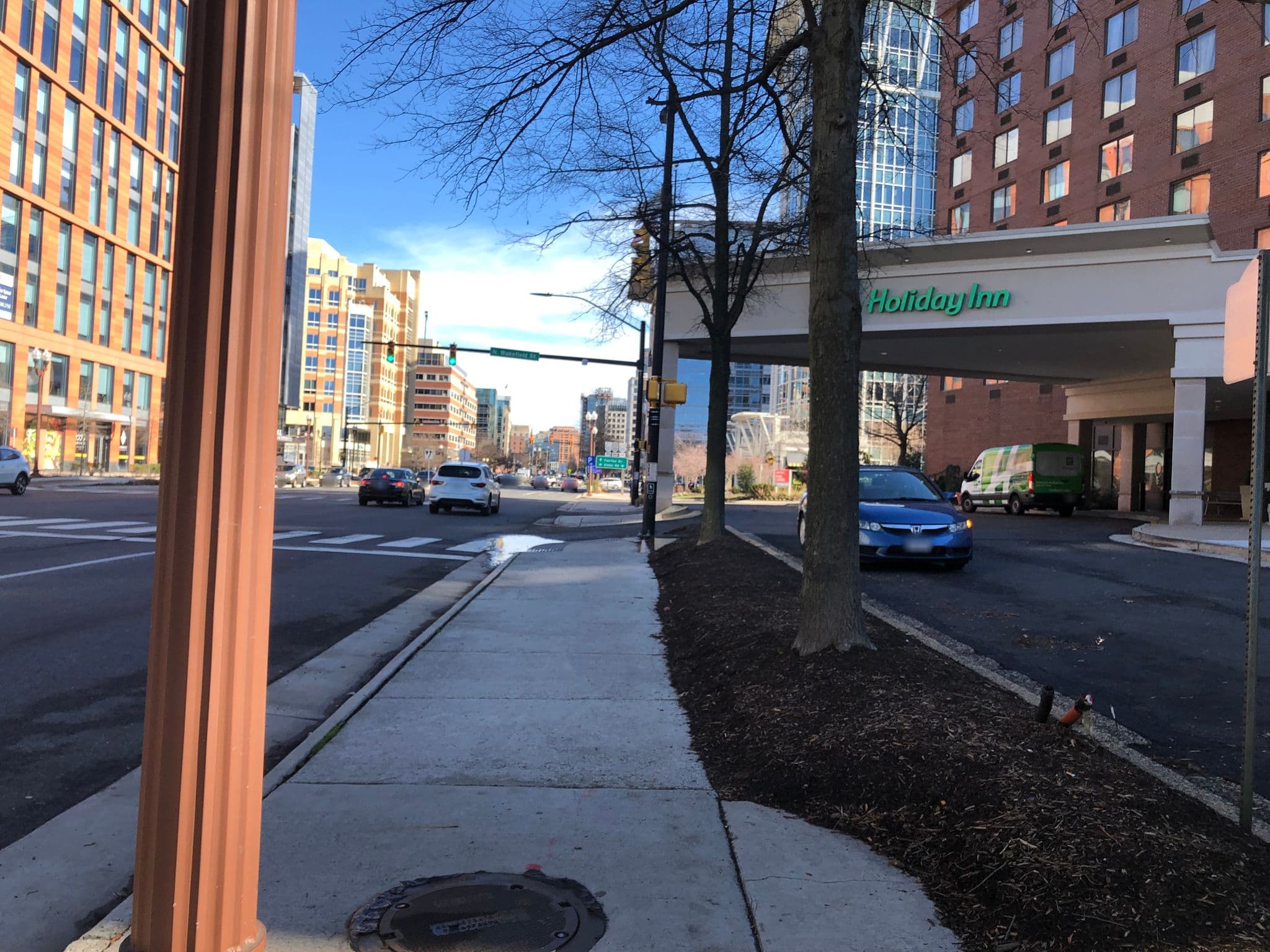 Street view near Holiday Inn Arlington at Ballston, Seven Corners — © abe3stooge (CC BY-SA · Mapillary)