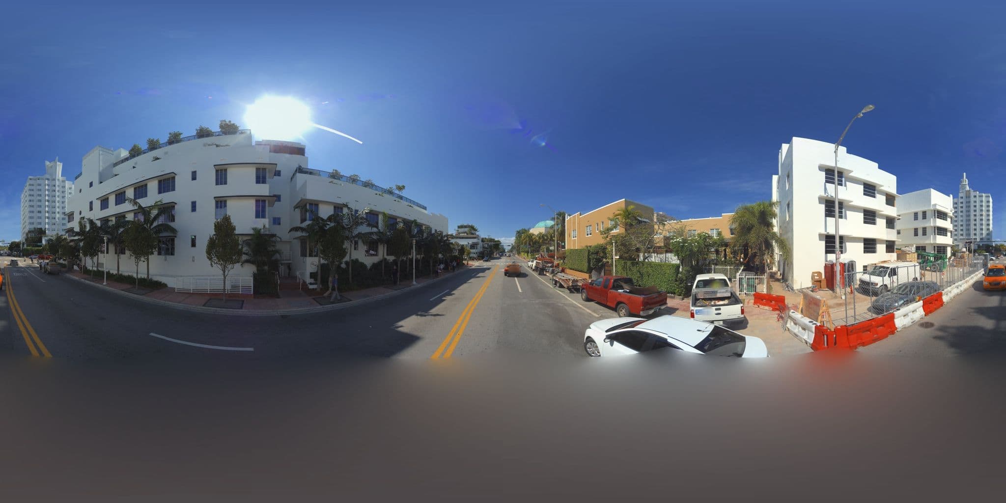 Street view near Gale South Beach, Miami Beach