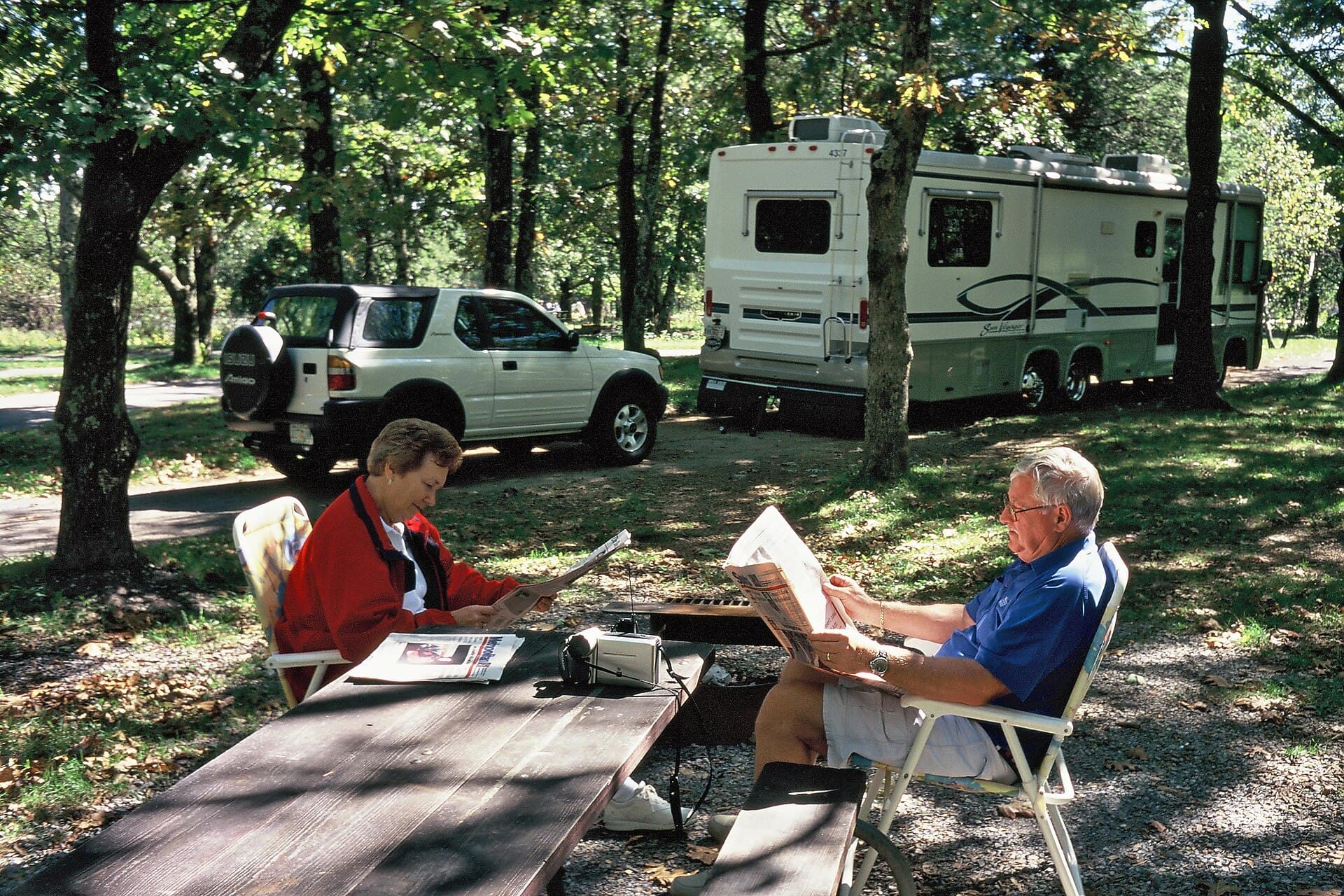 Big Meadows Campground (via Wikimedia Commons, Public domain)