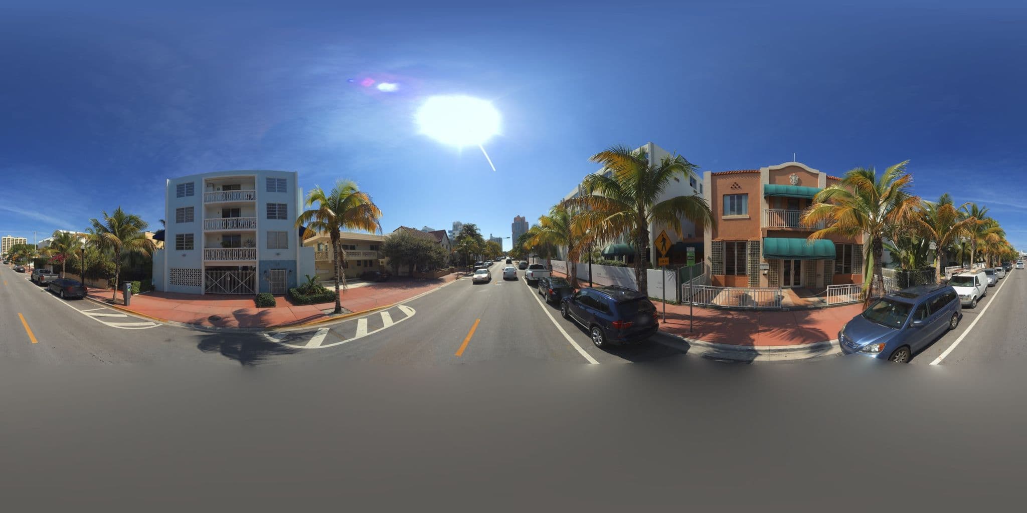 Street view near The Julia Hotel, Miami Beach