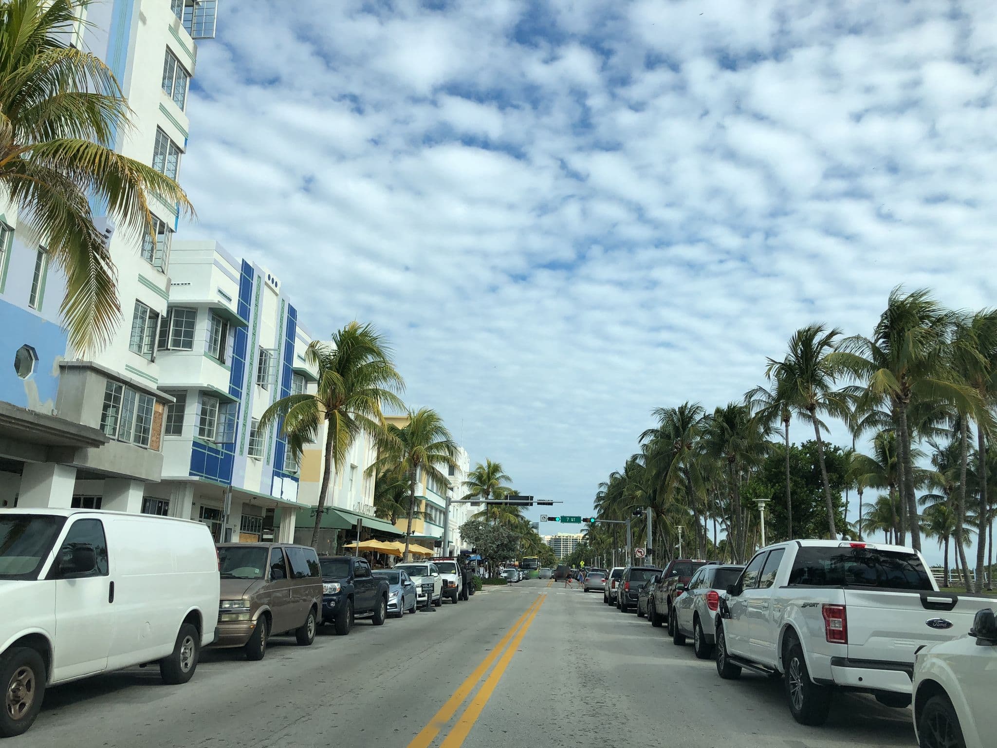 Street view near Park Central Hotel, Miami Beach